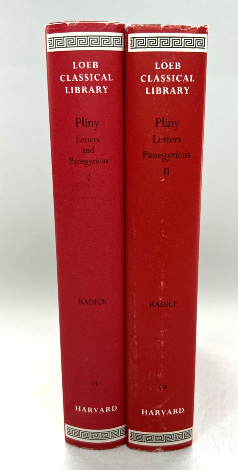 Loeb Classical Library: Pliny Letters & Panegyricus Complete 2 Volume Set