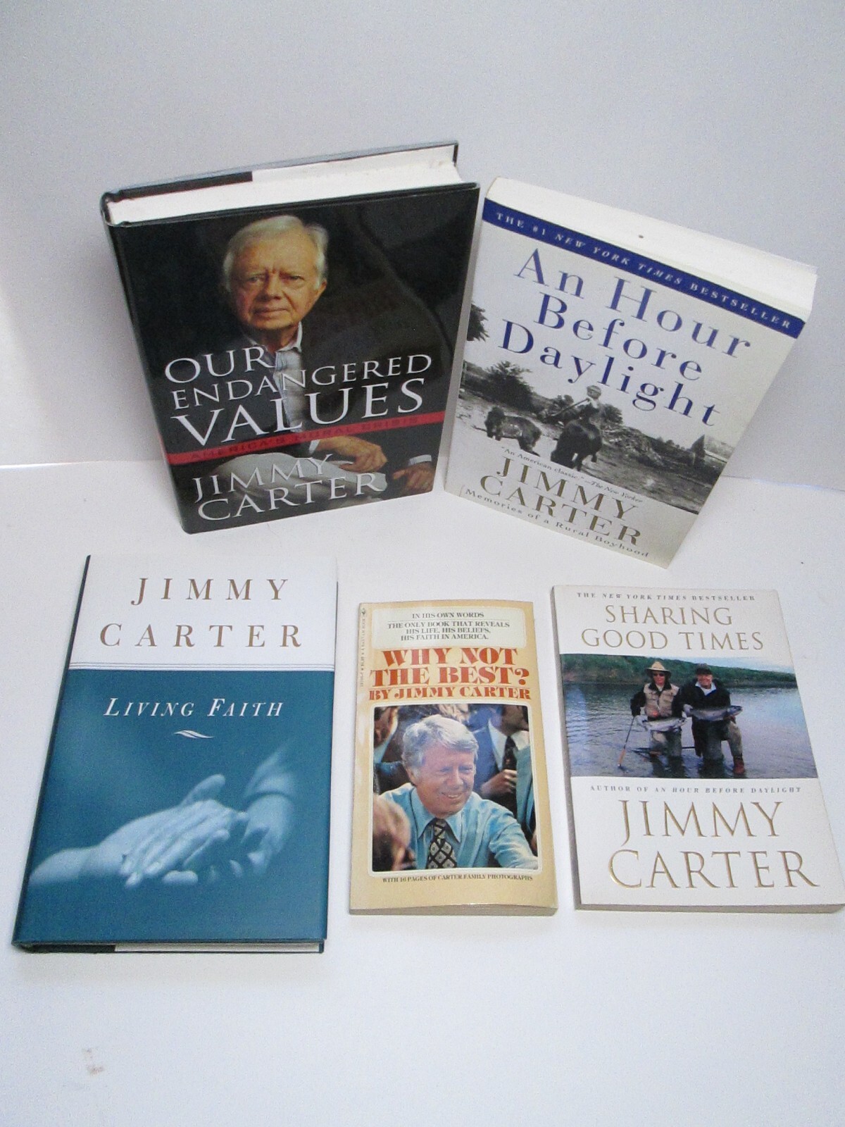 President Jimmy Carter Book Lot Politics US History Government Faith Family Life