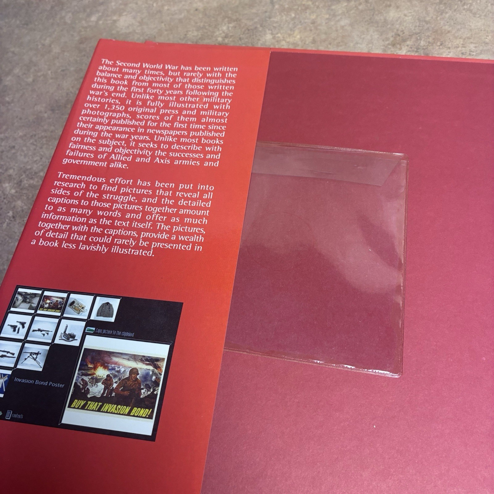 1989 World War II Hardback Book 400 Pages Featuring Over 1,350 Military Photos