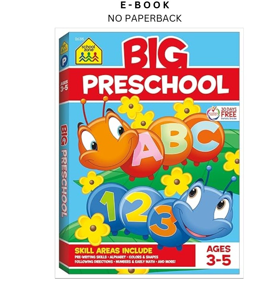 School Zone Big Preschool Workbook: 320 Pages,, School Zone 2019