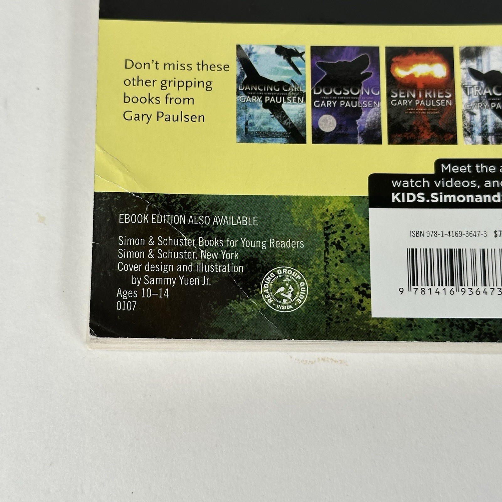 Lot of 7 Gary Paulsen Books, Hatchet, Brian’s Winter, DogSong, WoodSong, Good