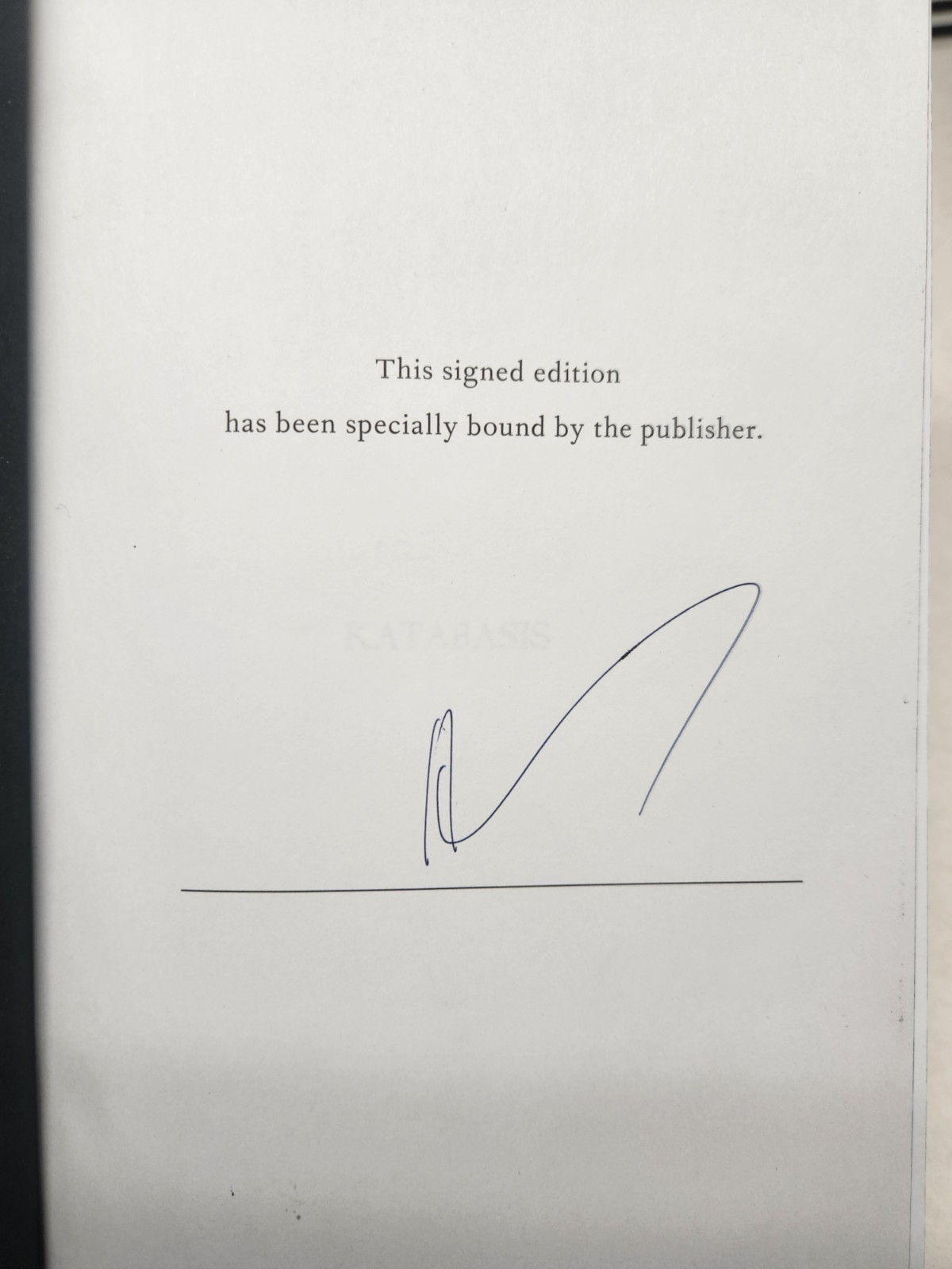 R F Kuang SIGNED Book Katabasis First Edition Hardcover Exclusive Sprayed Edges