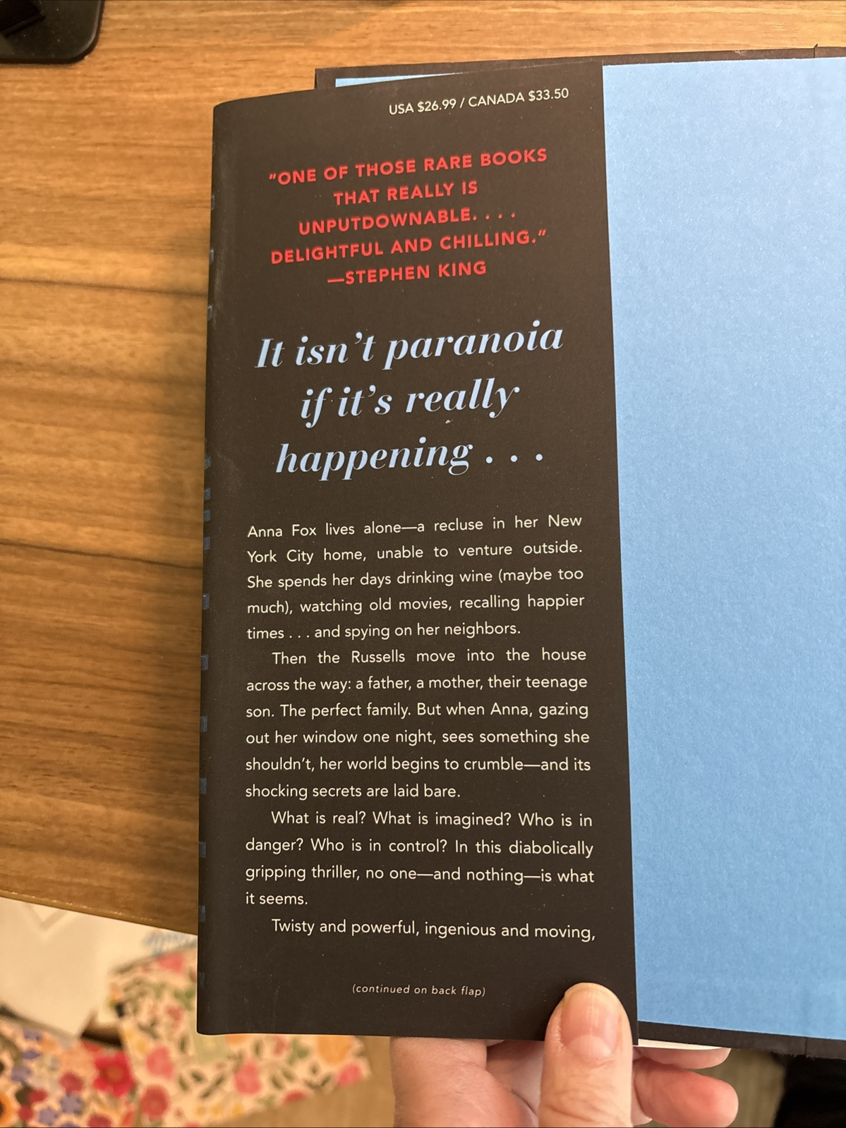 Woman in the Window : A Novel by A. J. Finn (2018, Hardcover)
