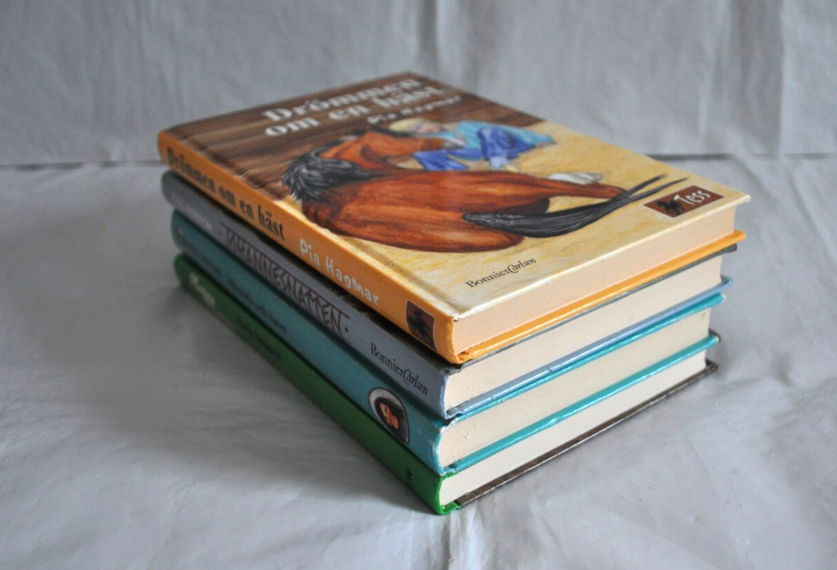 Swedish Edition Lot of 4 Books Drömmen om en häst Johannesnatten Miranda Novels