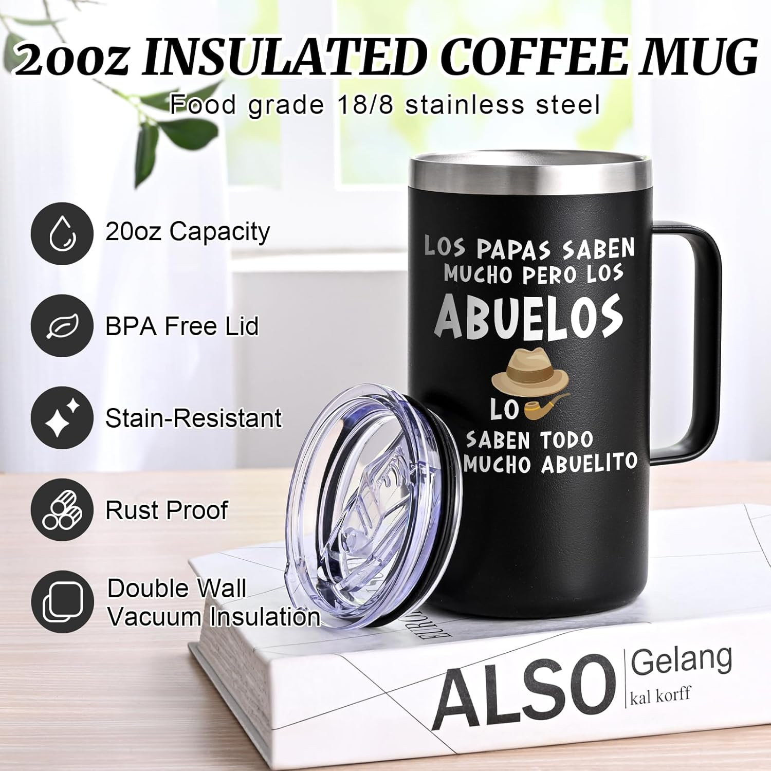 Abuelo Father’S Day Gifts, Regalos Para El Mejor Abuelo Del Mundo, 20 Oz Grandfa