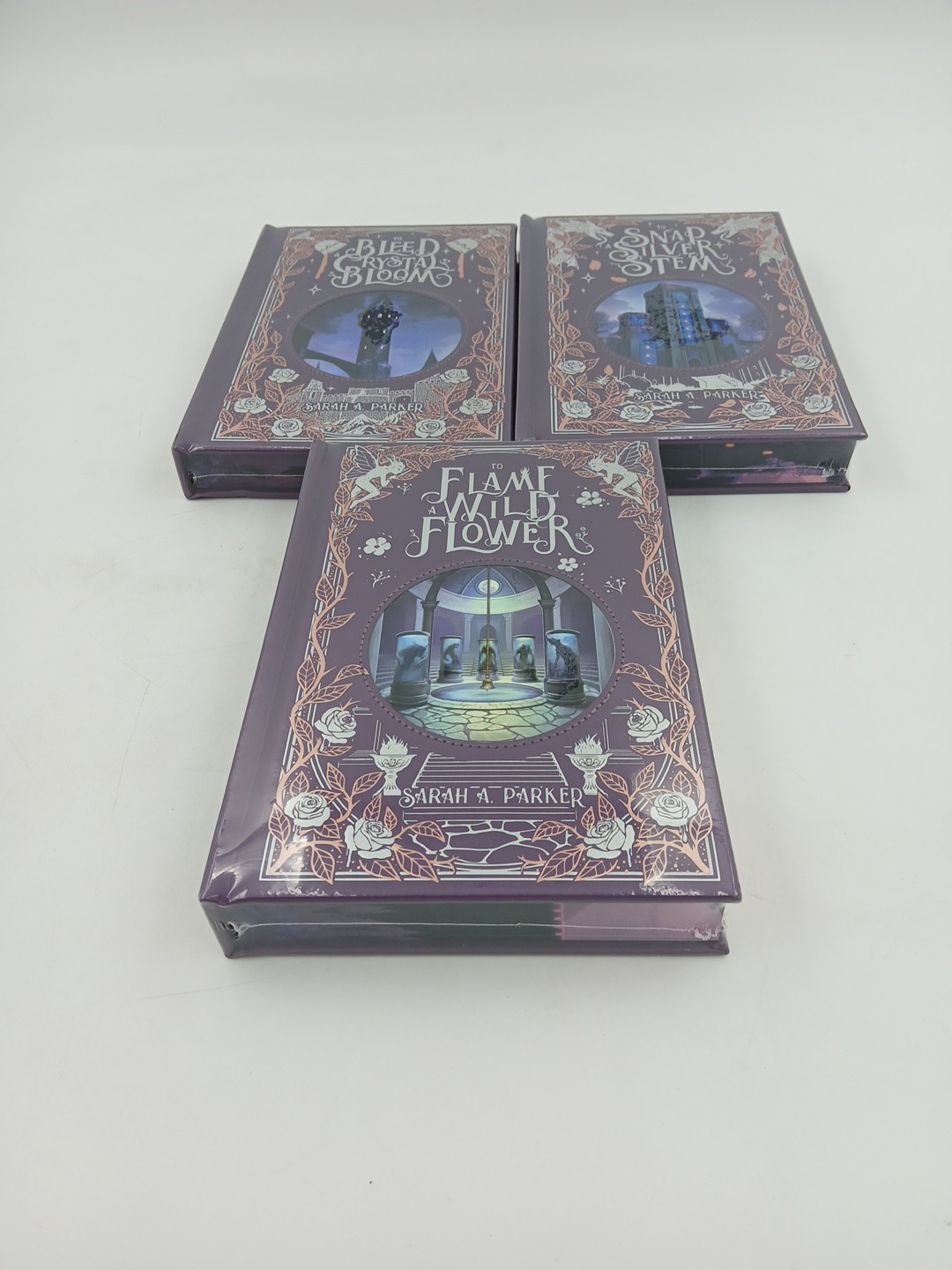 Bookish Box To Bleed a Crystal Bloom Series (1-3) by Sarah A. Parker Signed