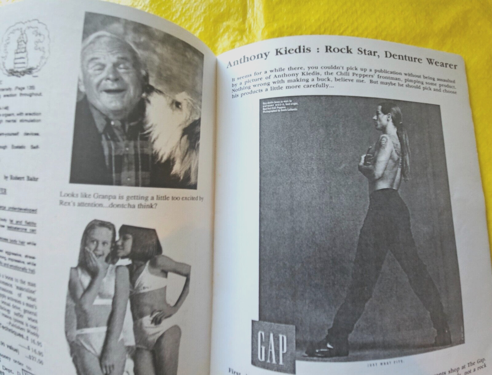 SUCK DON’T BLOW #2 ‘Mediocre Slopsheet’ 90’S ZINE Drew Barrymore ANTHONY KIEDIS