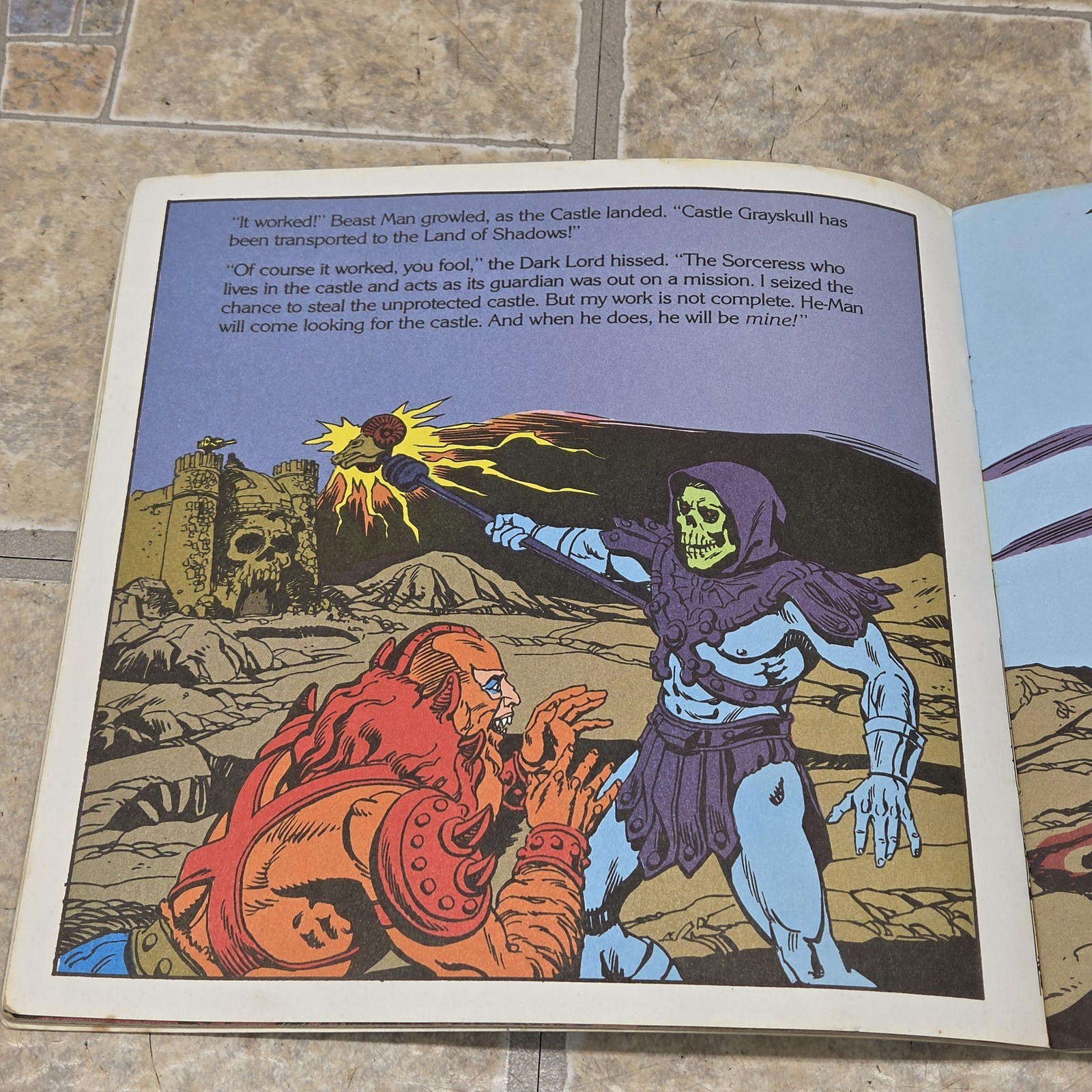Vintage Masters of the Universe The Thief of Castle Grayskull Golden Book 1983