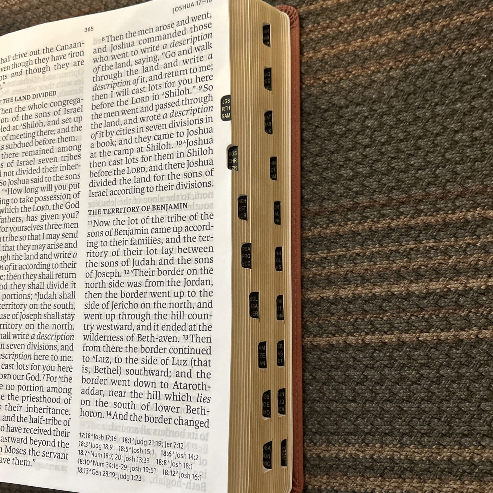 NASB Super Giant Print Reference Bible Burnt Sienna Leather Touch *NEW*