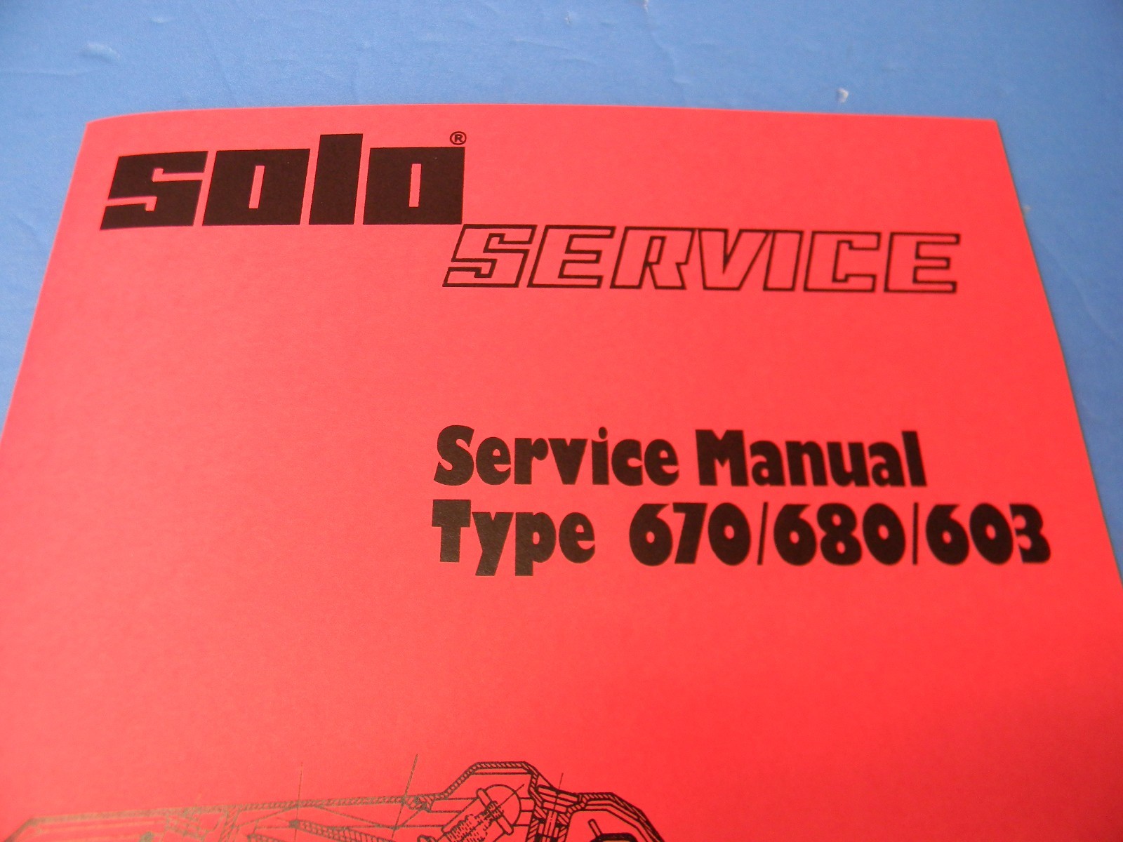 SOLO CHAINSAW SERVICE MANUAL TYPE 670 680 603 —– MANUAL 182C