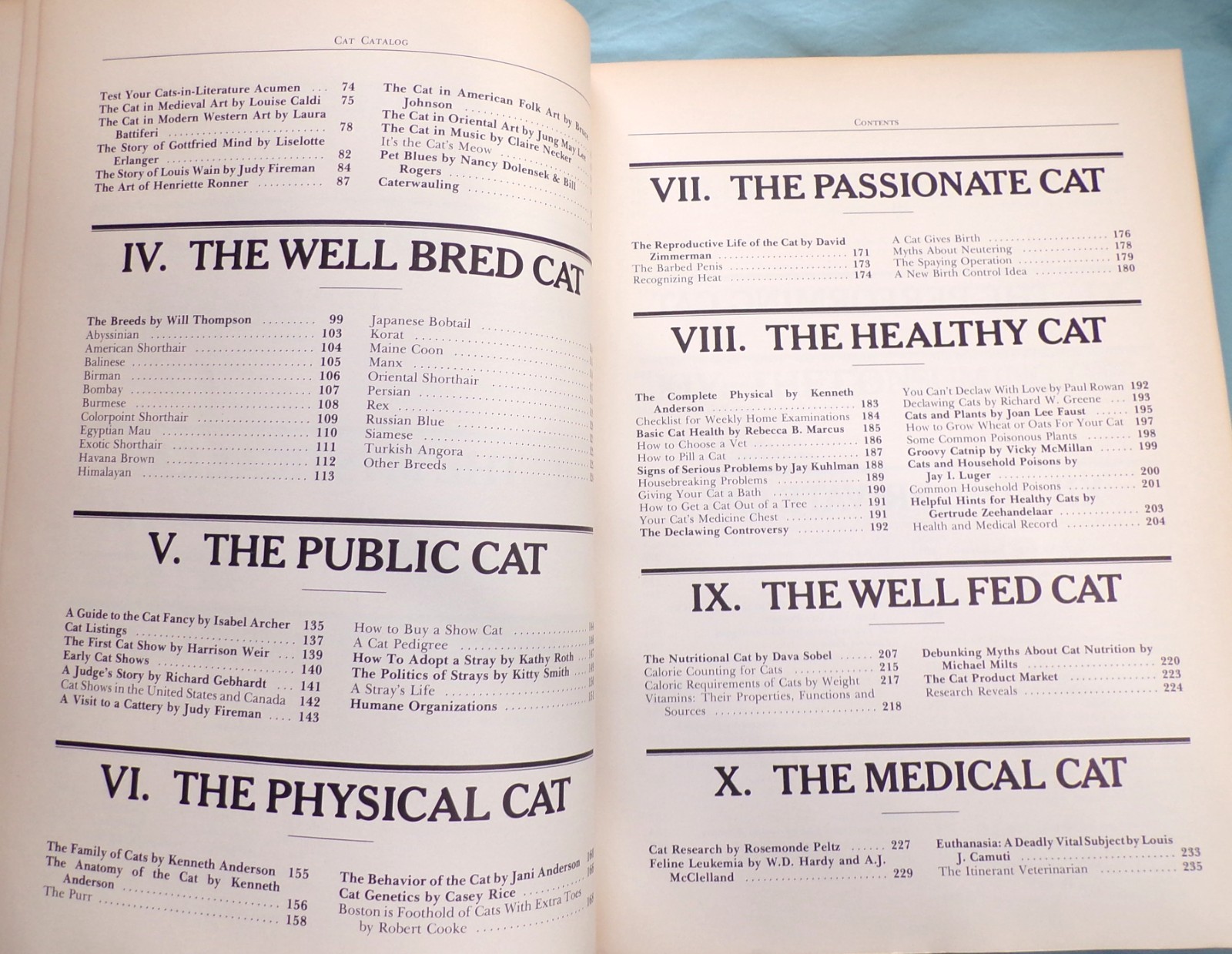 “Cat Catalog”, The Ultimate Cat Book, Large “Very Good” 1st Ed. Book, 352 pages