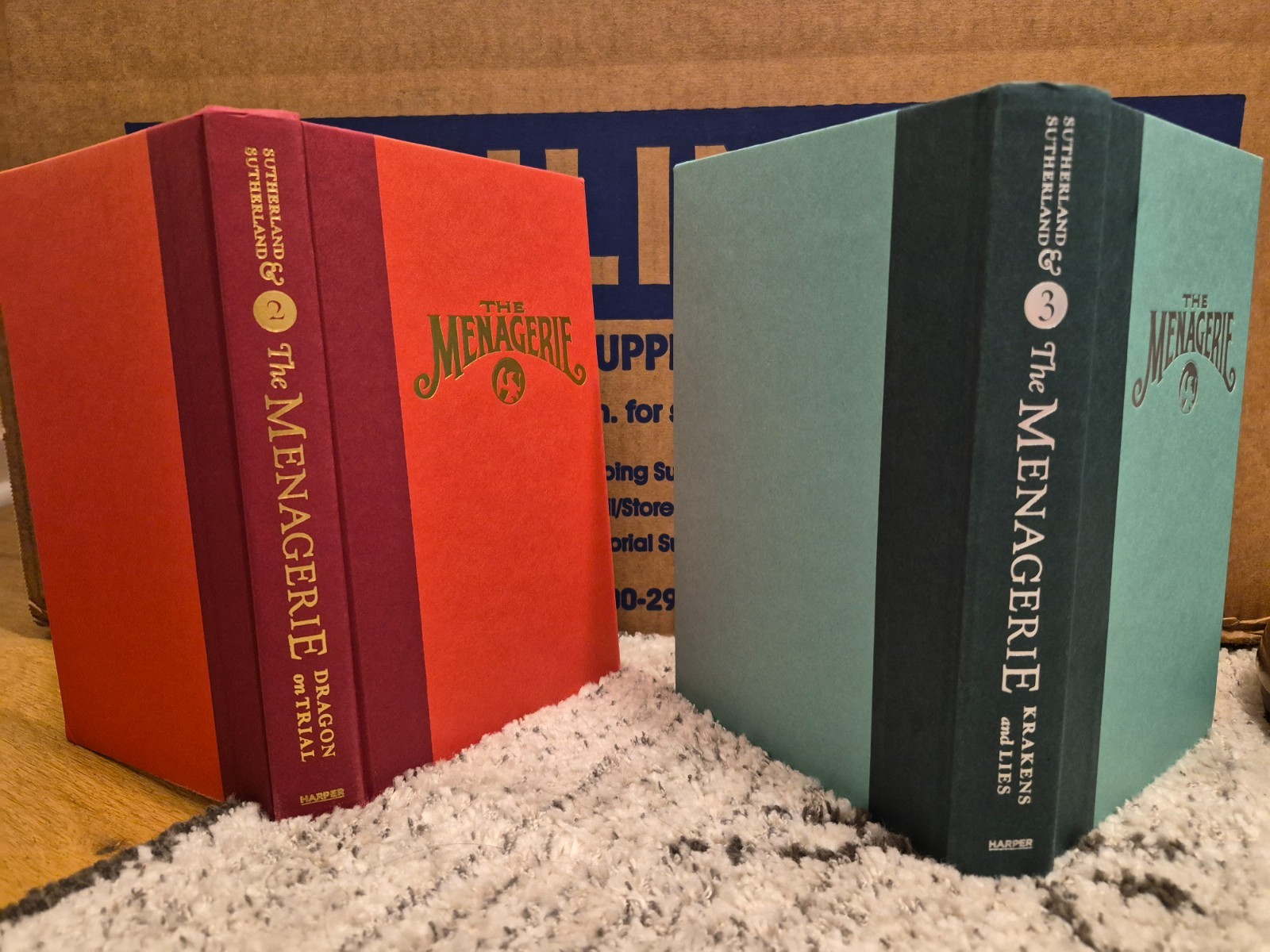 THE MENAGERIE SERIES 3-BOOK SET BY Tui and Kari Sutherland PB & HC **GOOD**