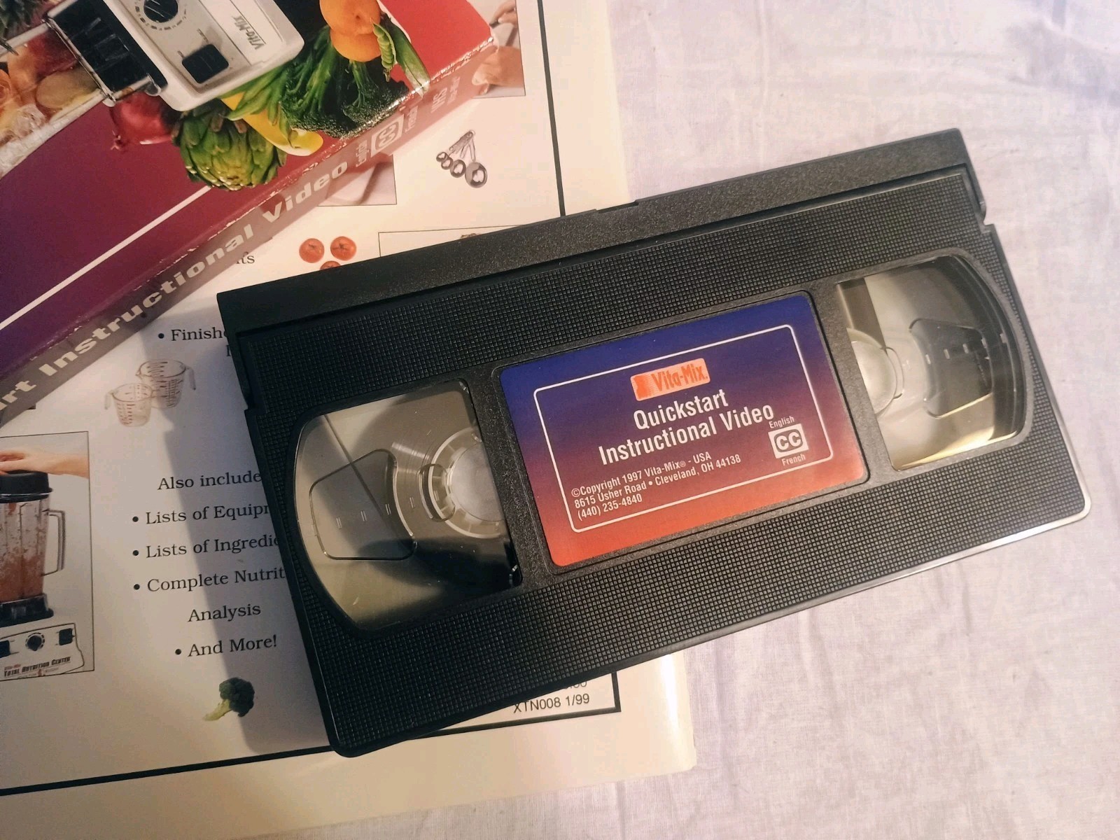 Vita-Mix Getting Started Recipes Booklet + Quick Start VHS Instructional Video