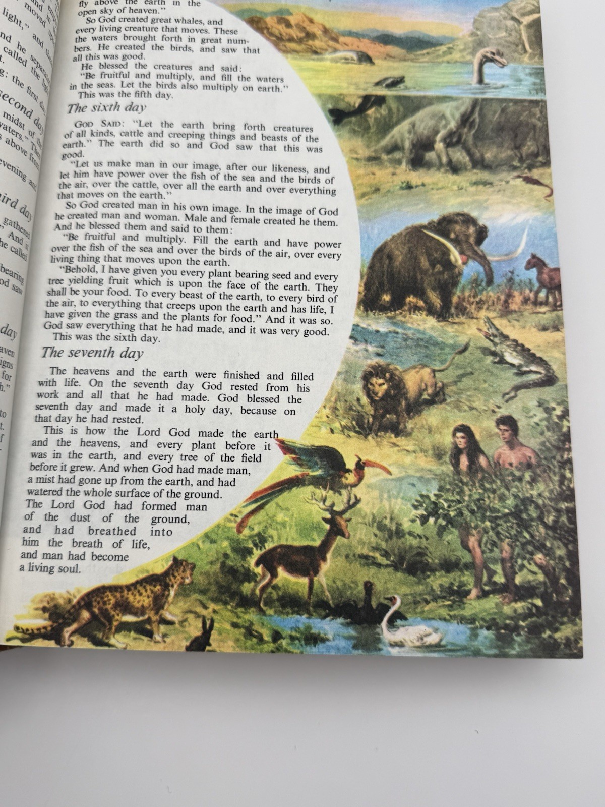 The Children’s Bible Hardcover Illustrated Golden Press 1965 Ages 4-8 OT/NT