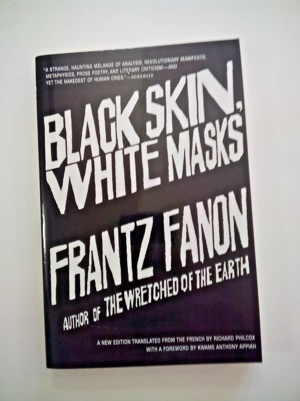 Black Skin, White Masks by Frantz Fanon. 2008 Grove Press PB