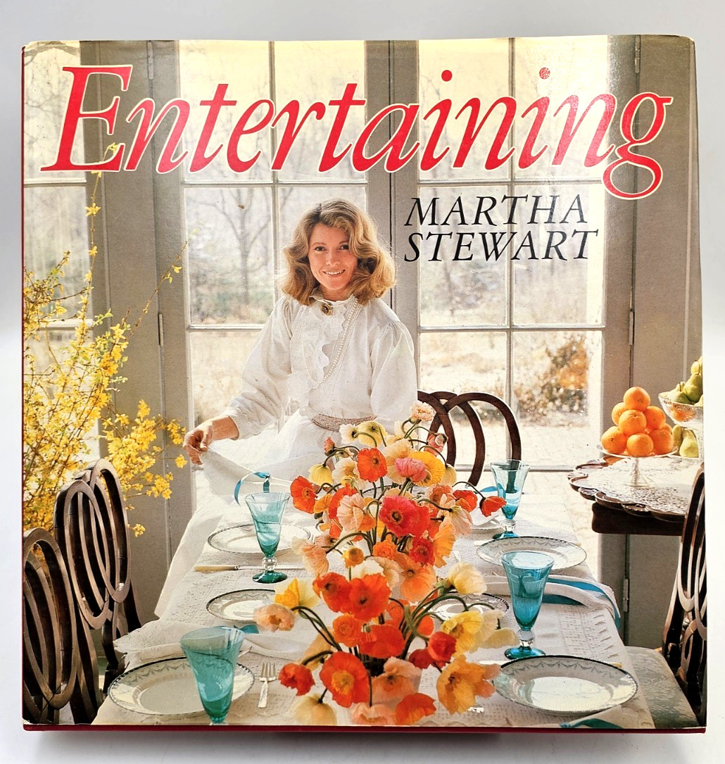 Entertaining by Martha Stewart 1982 1st Edition Book Vtg Hardcover Jacket Clean