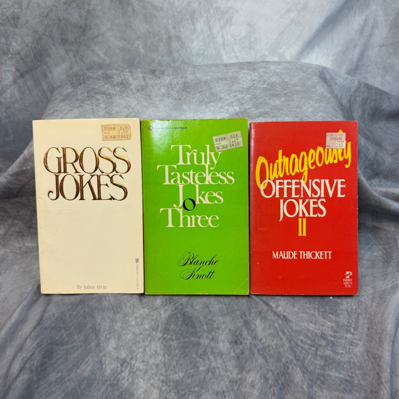 Vintage 1980s Joke Book Lot Gross Truly Tasteless Outrageously Offensive Humor