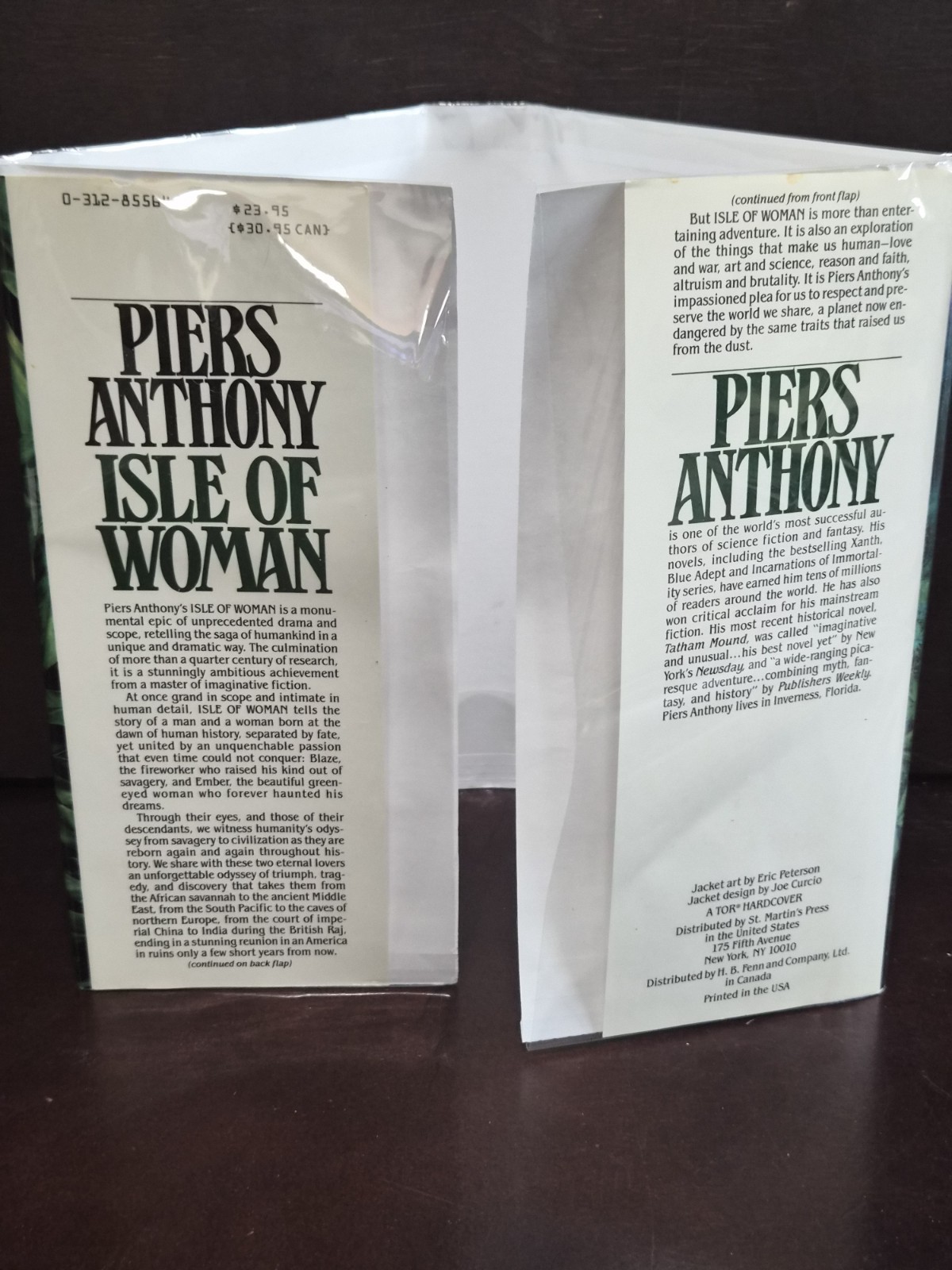 ​Isle of Woman Piers Anthony 1993 1st Ed 1st Printing HCDJ LN Mylar Geodyssey