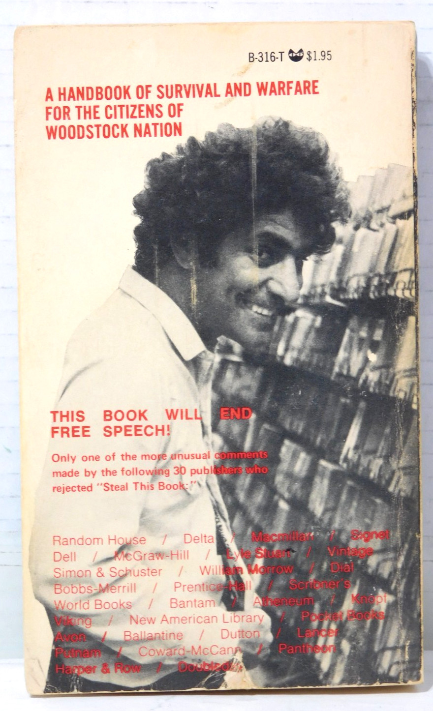Steal This Book by Abbie Hoffman 1971 Pirate Editions 1st Edition 1st Print