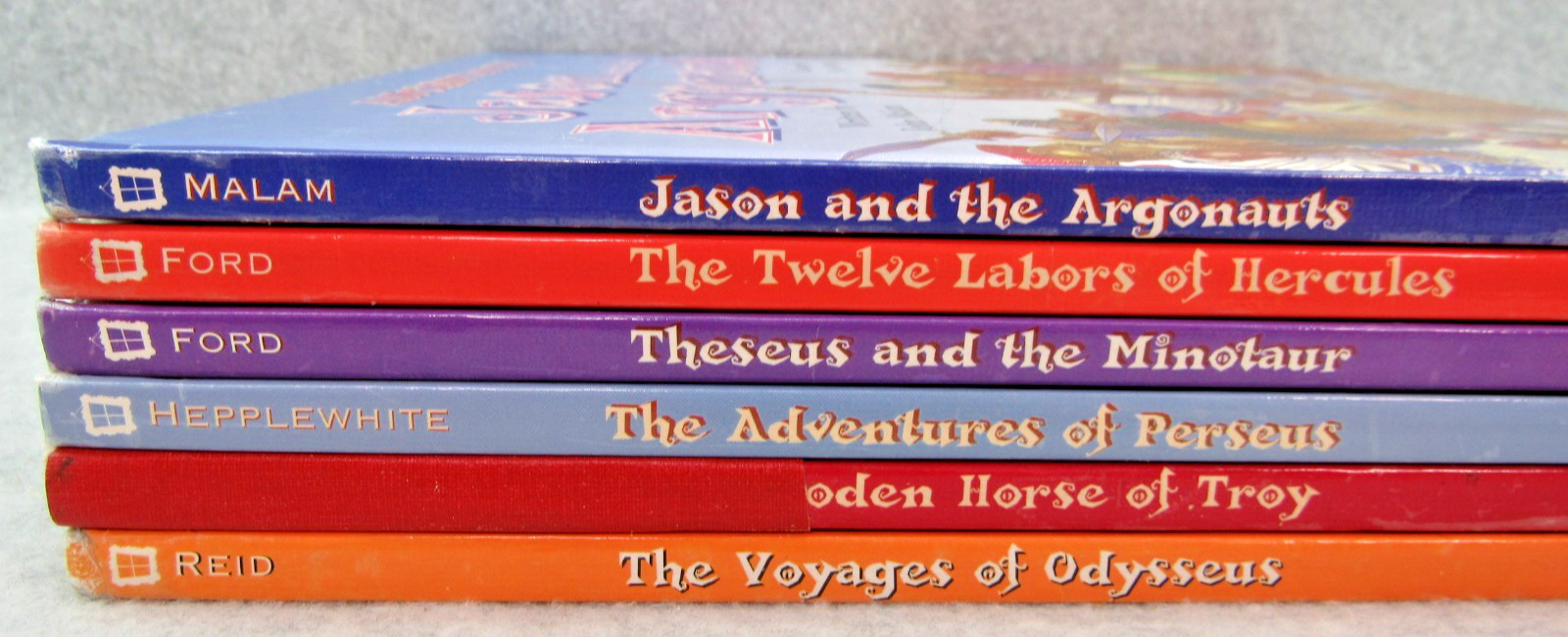 Ancient Myths LOT 6 HC Books ~ Troy Perseus Odysseus Theseus Hercules Homeschool