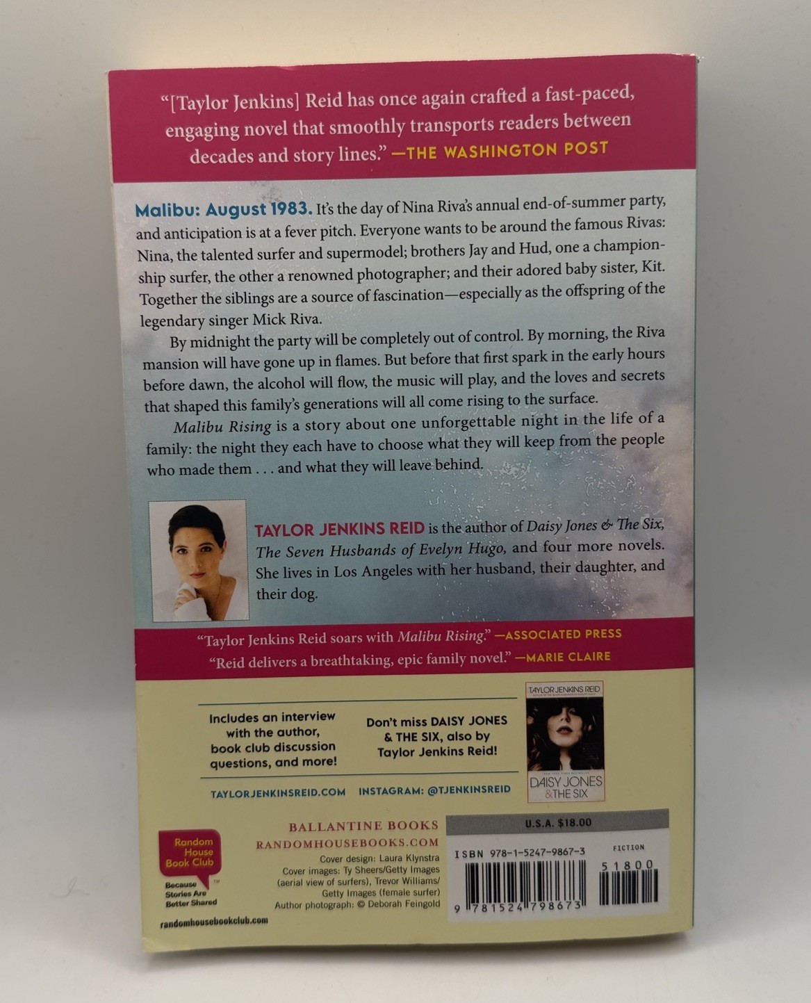 Malibu Rising: A Novel – Paperback By Jenkins Reid, Taylor