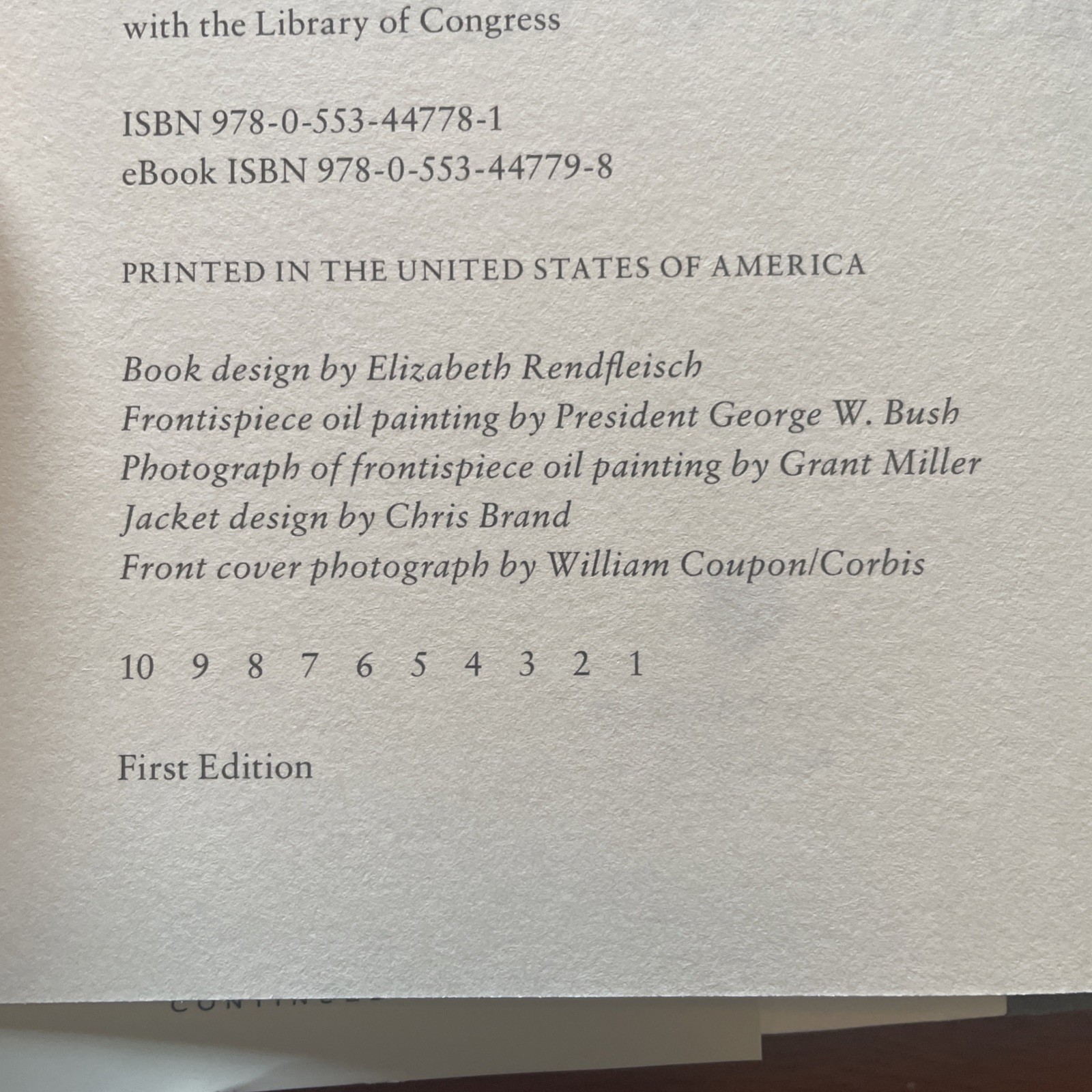 41: A Portrait of My Father by George W. Bush (2014 Hardcover First Edition) VG