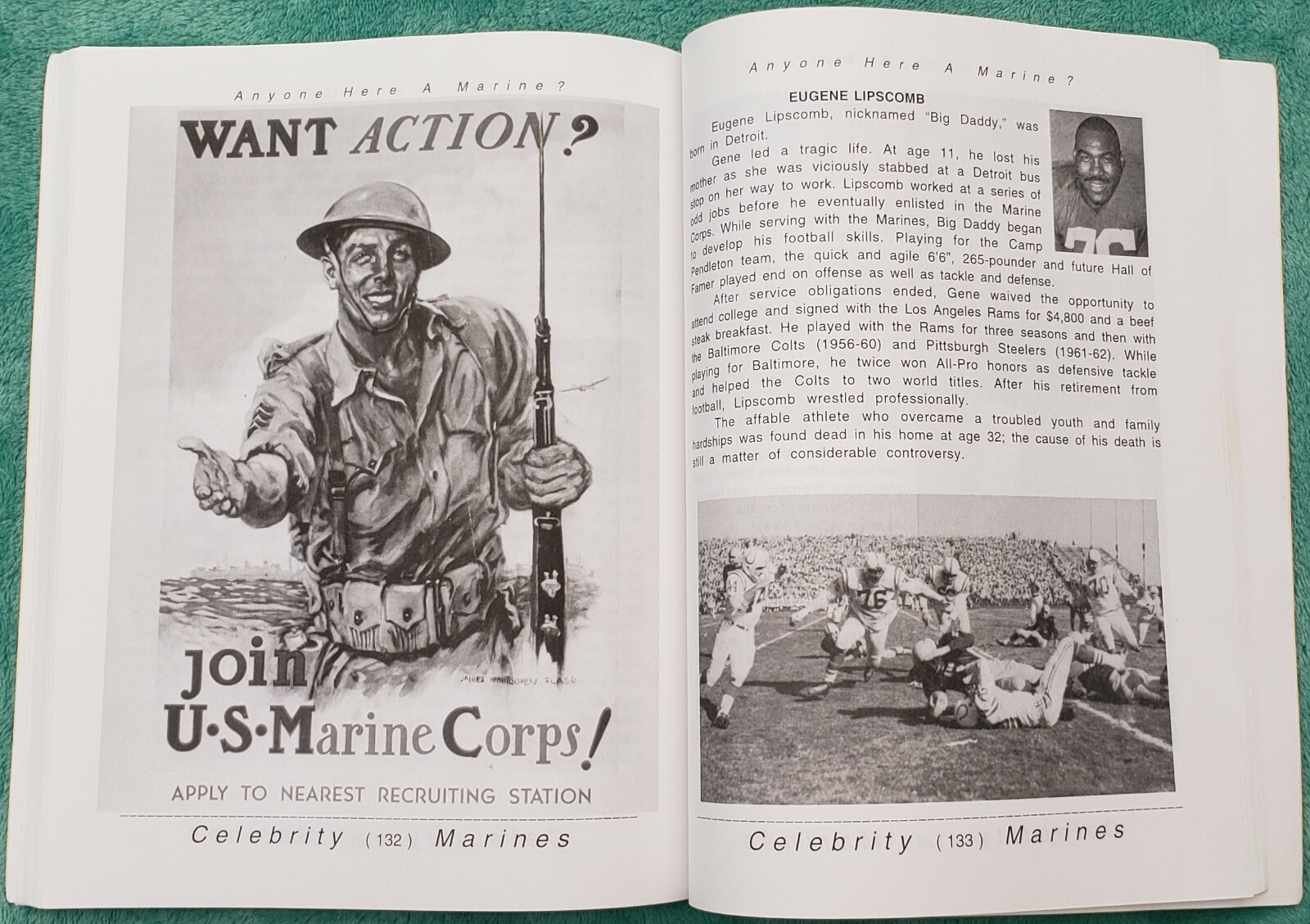 Anyone Here A Marine? Vol. II Celebrity Marines Rare Trade Paperback 184 Pages