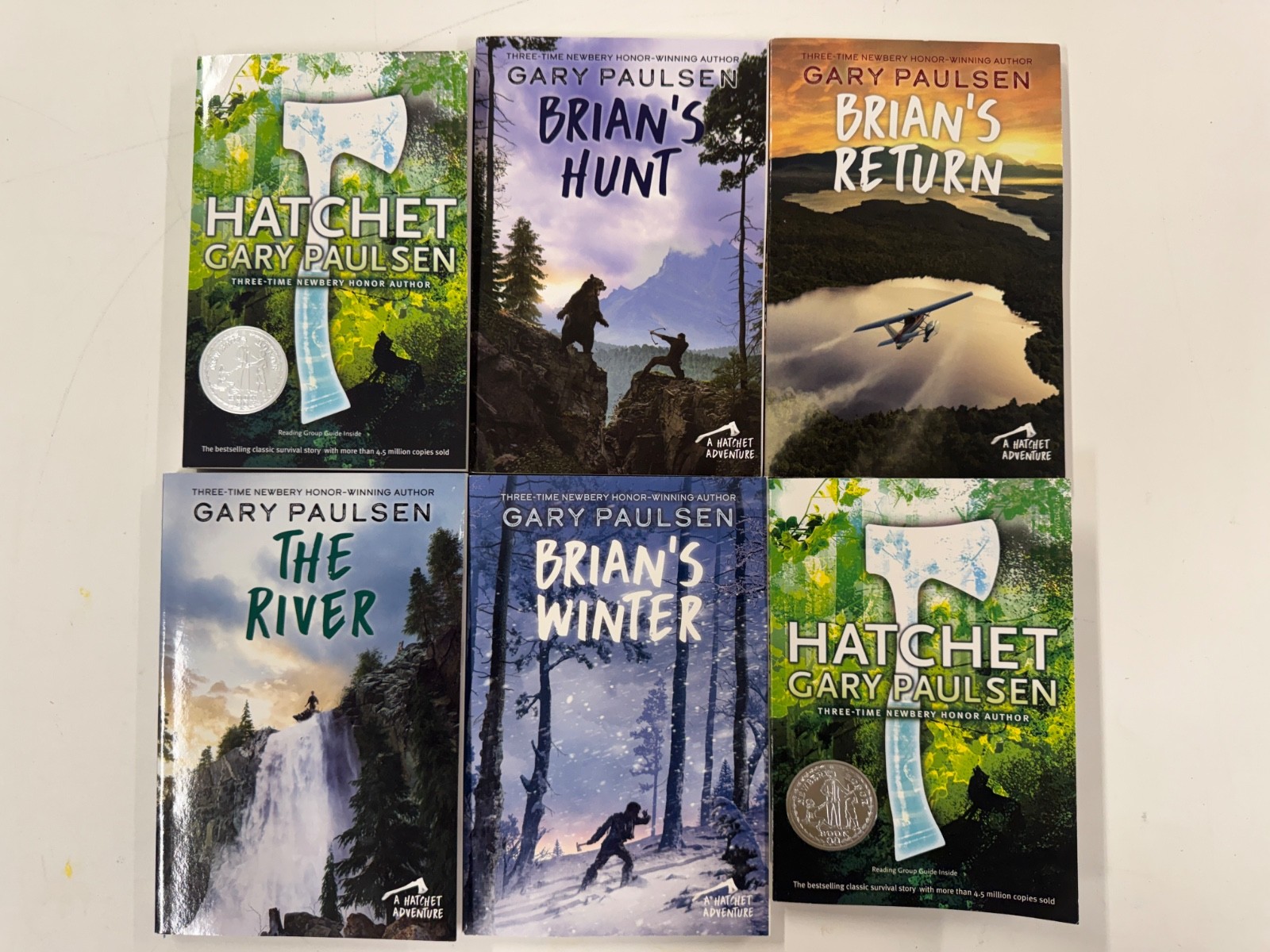 Hatchet COMPLETE Brian’s Saga Gary Paulsen Series SET Lot Books (1-5) Paperback