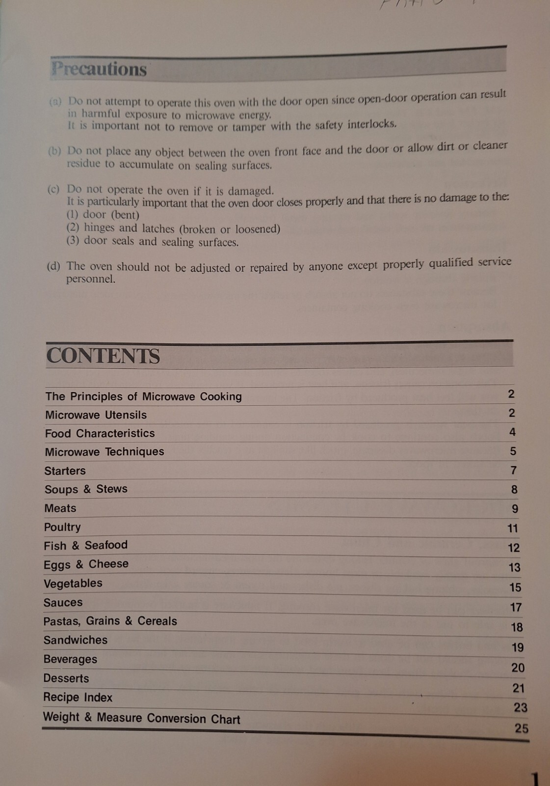 MICROWAVE COOKBOOK Vintage 1990s Unbranded. Basics, Tools, Recipes, Techniques