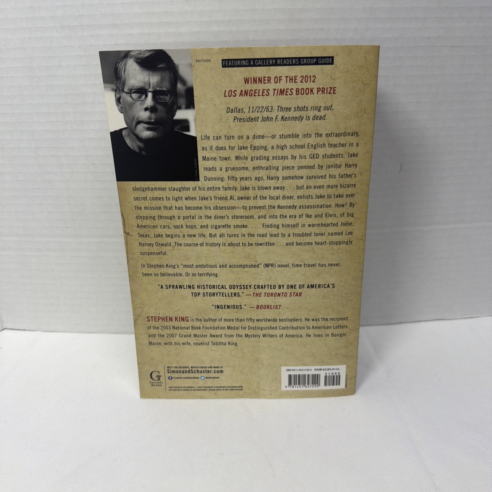 11/22/63: JFK Slain in Dallas LBJ Takes Oath by Stephen King Paperback MINT