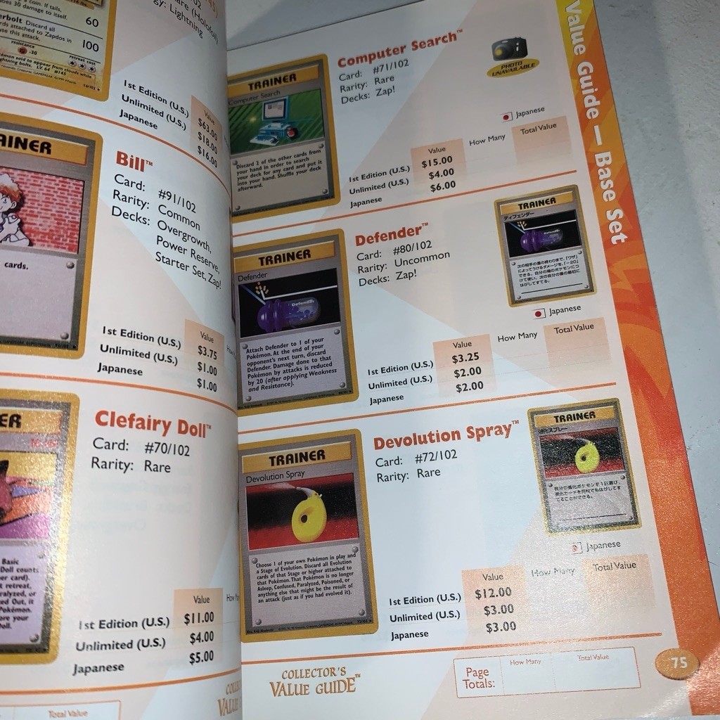 Unbranded Pokemon Collector’s Value Guide One Size Yellow Purple