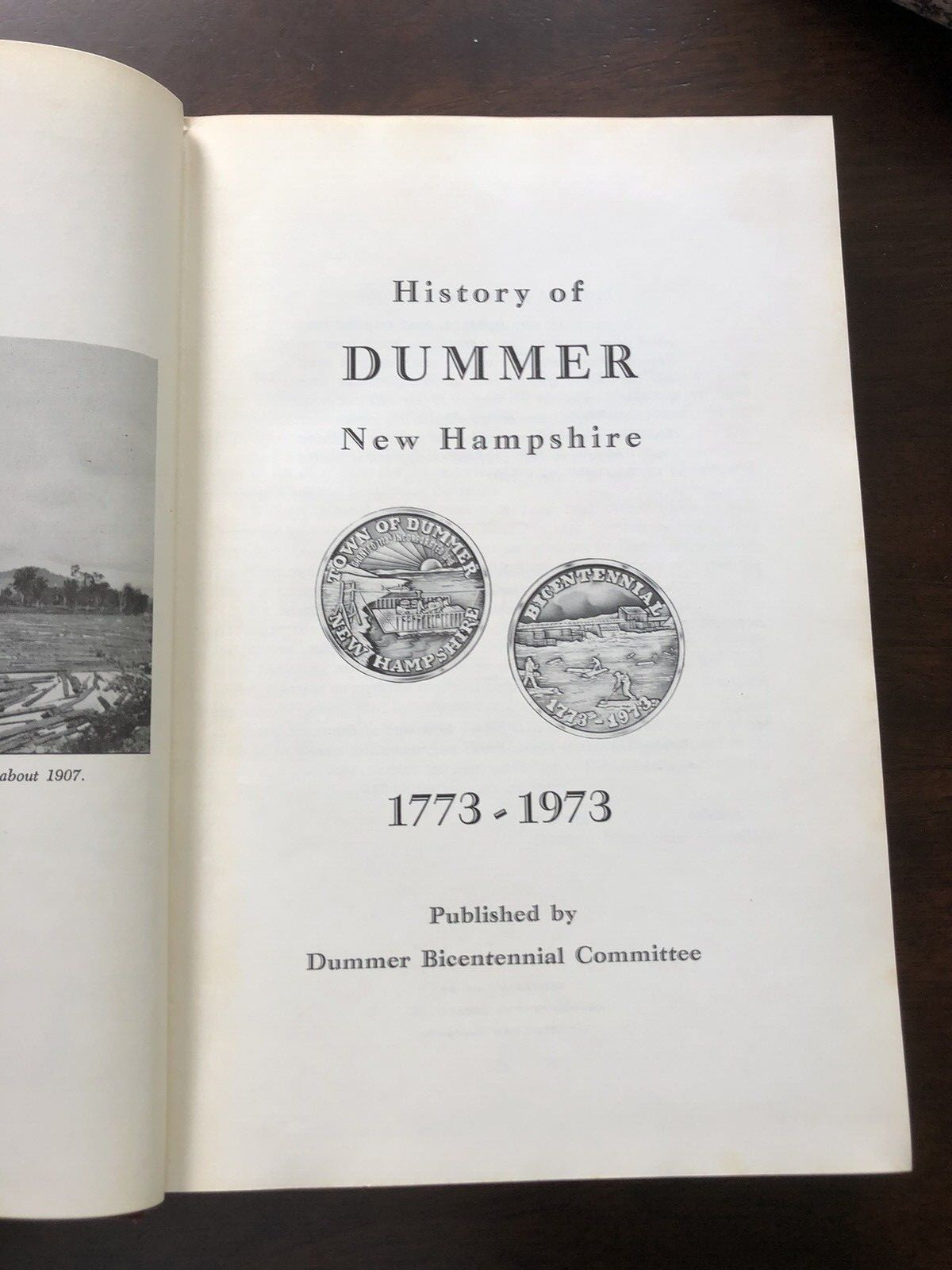 History of Dummer New Hampshire 1773-1973 HC 244 pages–Lots of Photos–L@@K!!!