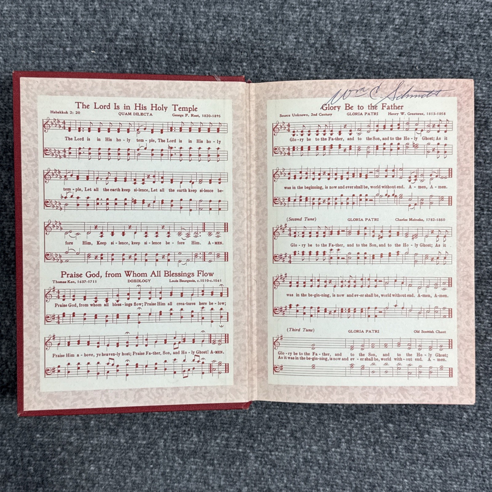 Worship and Service Hymnal 1969 Hope Publishing Vintage Hardcover RARE 512 Pages