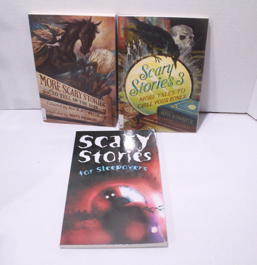 Scary Stories to Tell in the Dark Series & For Sleepovers Lot Paperback Schwartz
