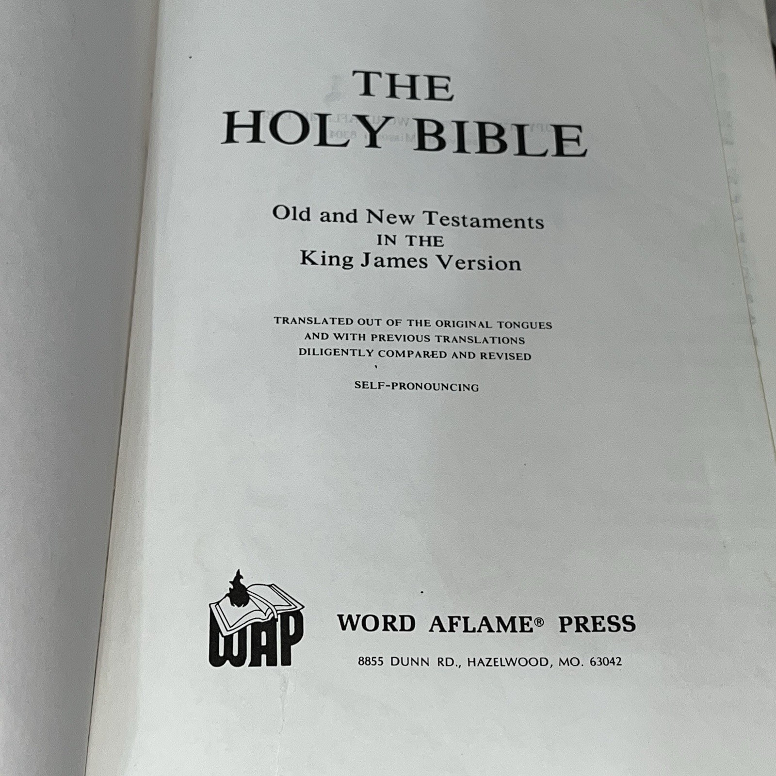 Holy Bible Concordance KJV Red Letter Edition 1973 Burgundy Word Aflame Press