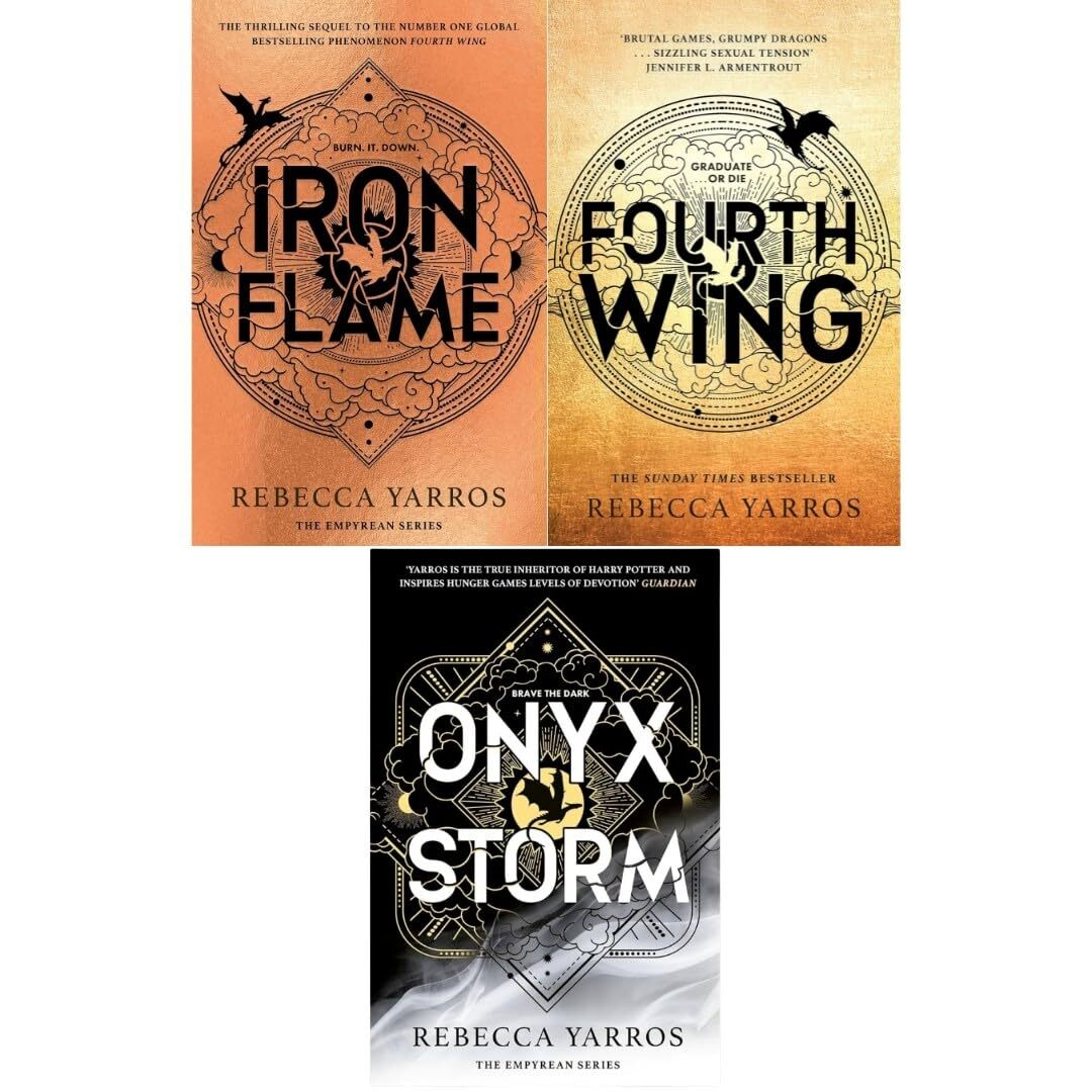 Empyrean Series Deluxe Edition 3 Book Set Fourth Wing, Iron Flame, Onyx Storm