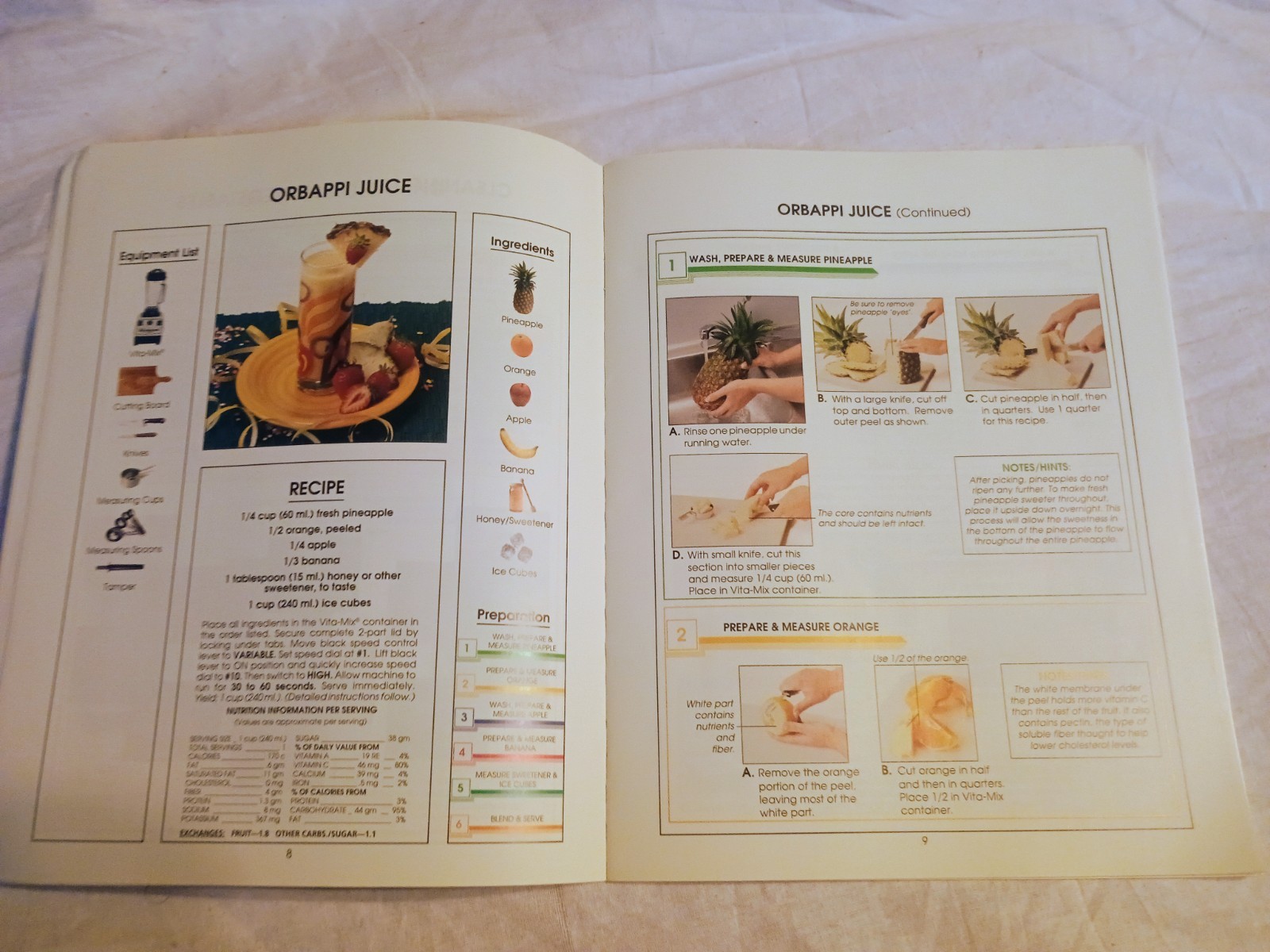 Vita-Mix Getting Started Recipes Booklet + Quick Start VHS Instructional Video