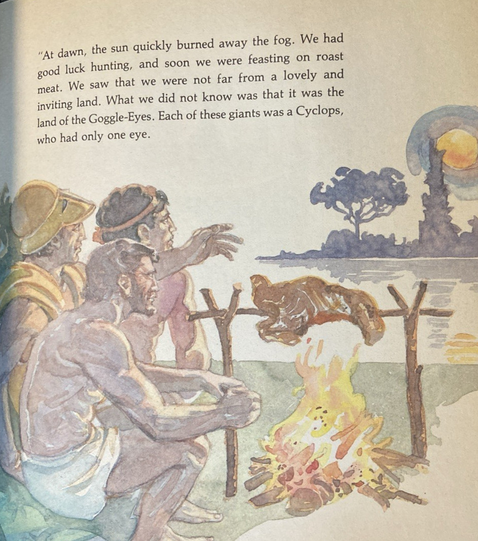 Odysseus & the Cyclops- Tales from the Odyssey by I Richardson/ PB/ Troll/ 1984