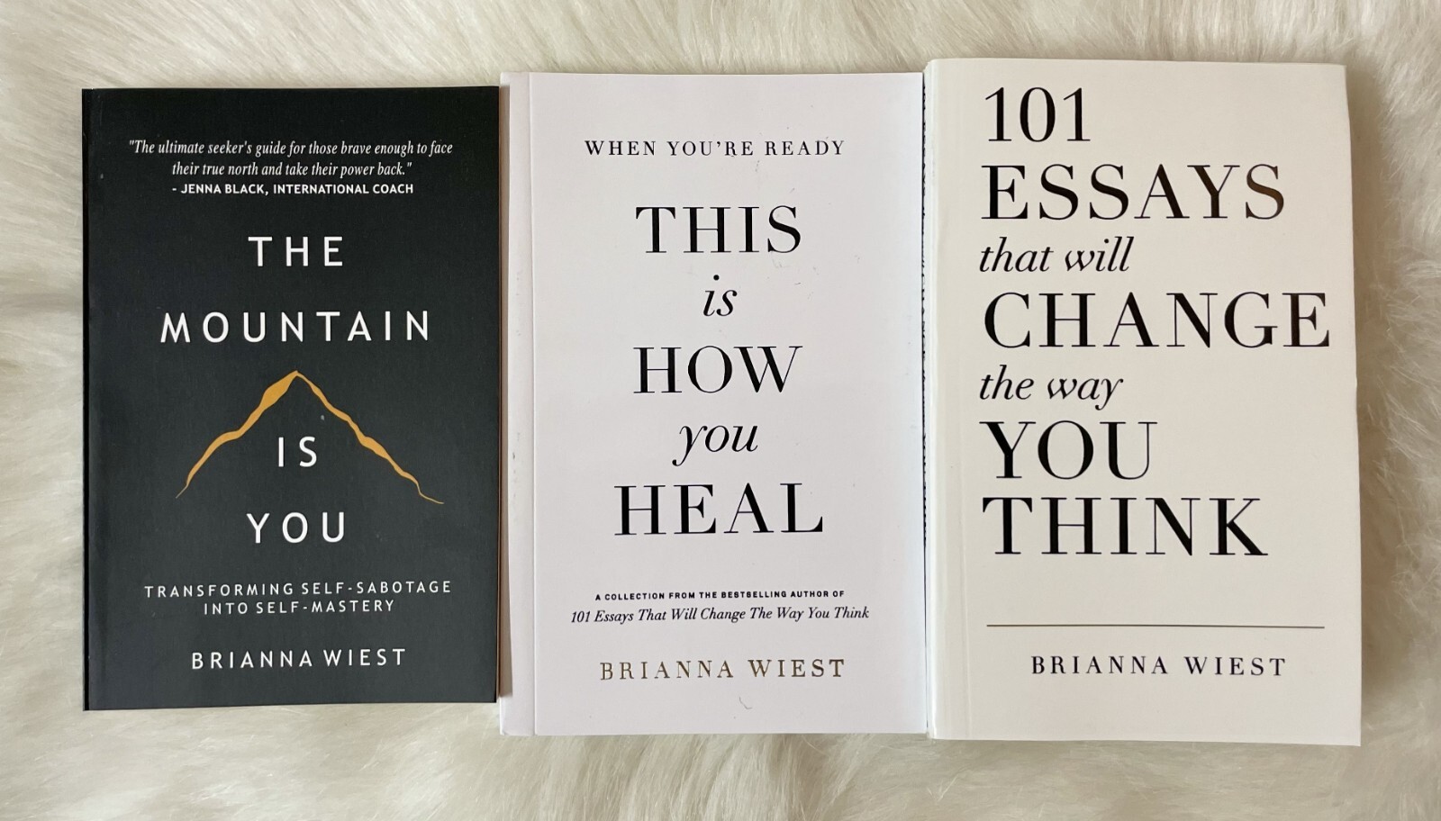 Brianna Wiest 3 book set : Mountain is you + 101 essay + this is how you heal PB