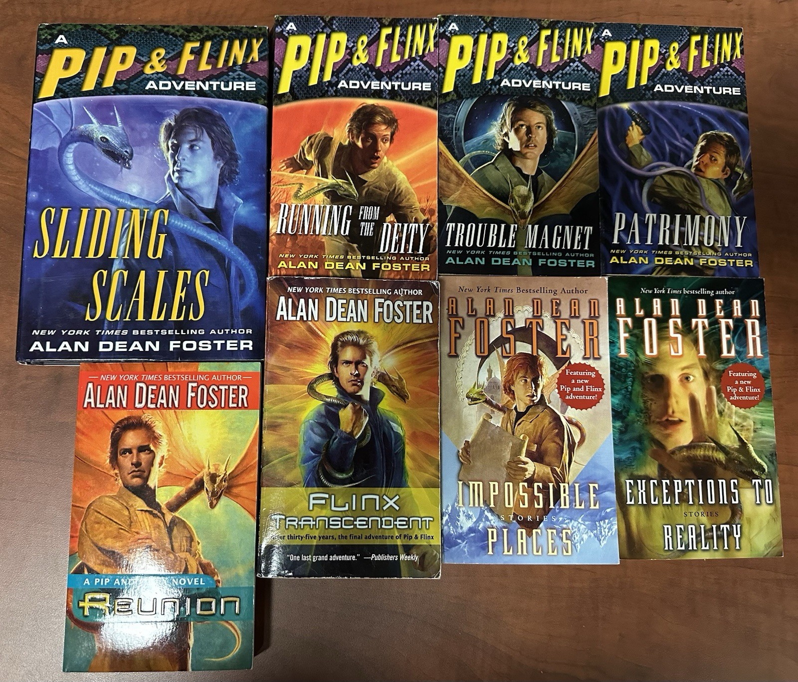 LOT (14) Pip and Flinx Adventures Alan Dean Foster (Mix PB,HC) + 2 Bonus, Used