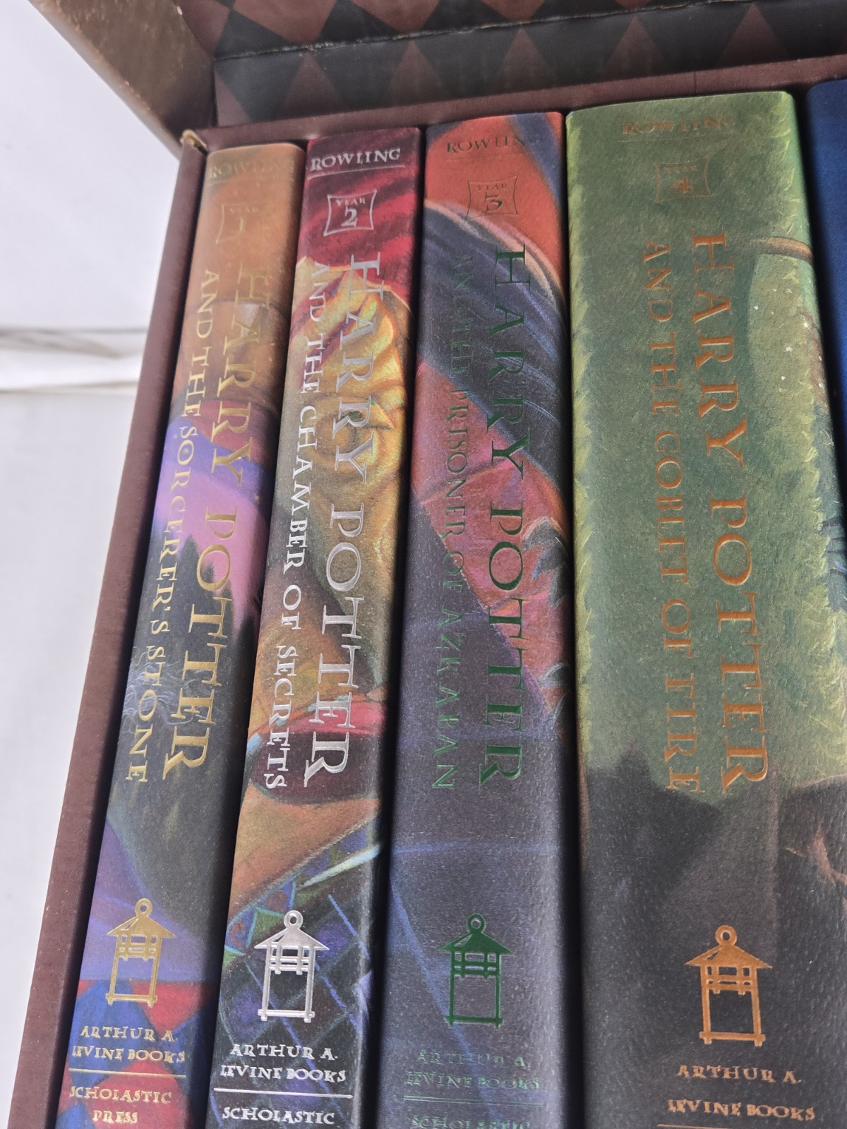 Harry Potter Box Set Books 1-7 Hardcover Complete Collectible Trunk Unread