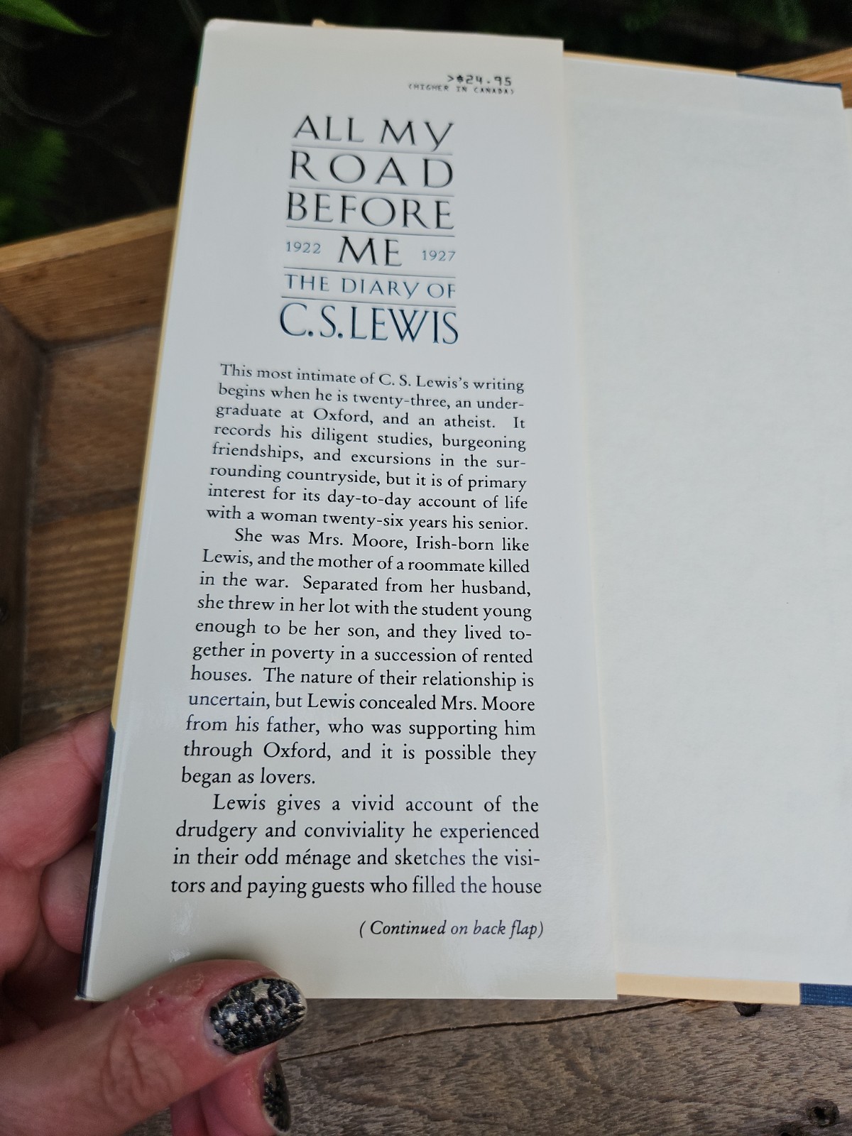 VG! All My Road Before Me: The Diary of C. S. Lewis, 1922-1927 HCDJ
