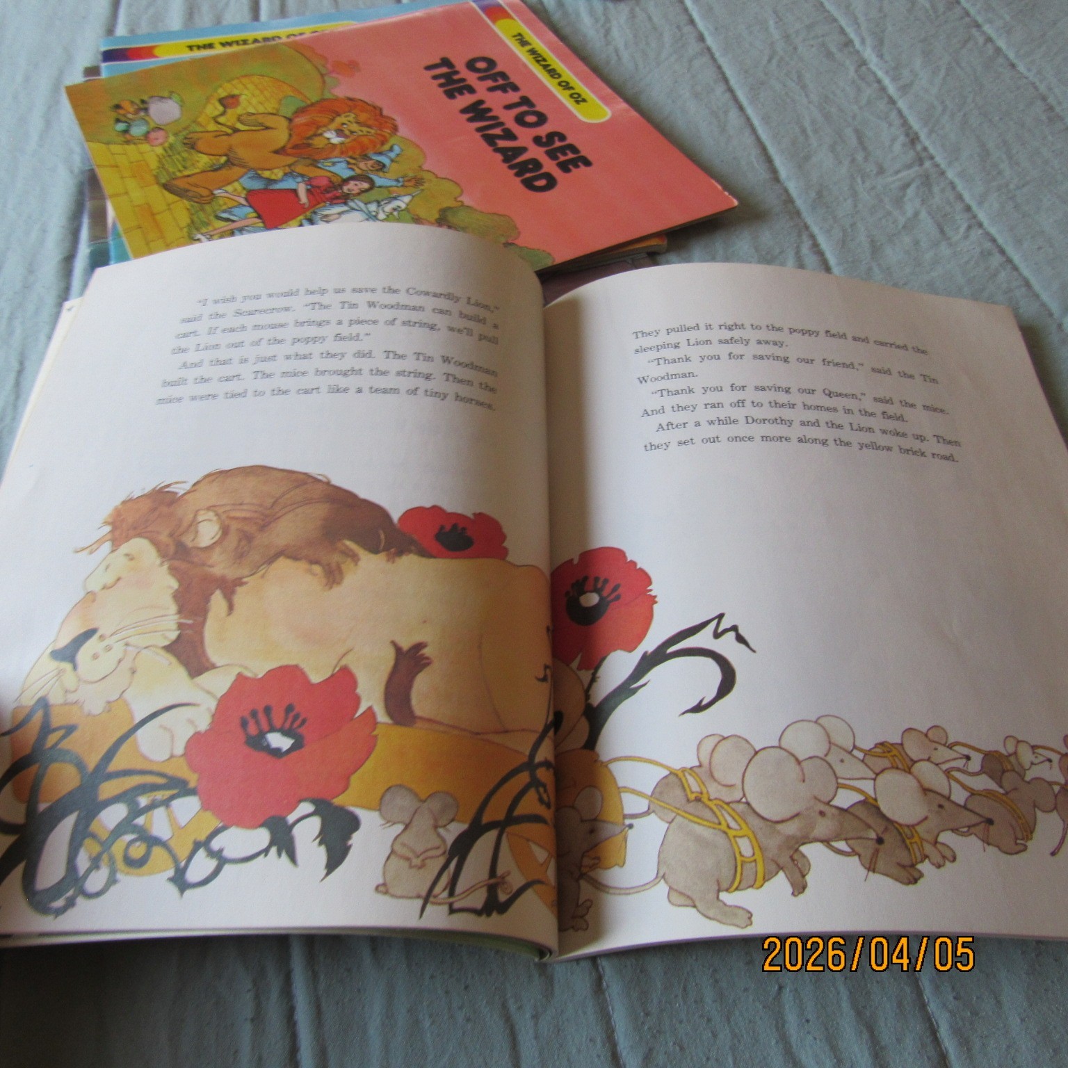 Lot 4-Troll Assoc Books-The Wizard of Oz-Off to See the Wizard-Over the Rainbow