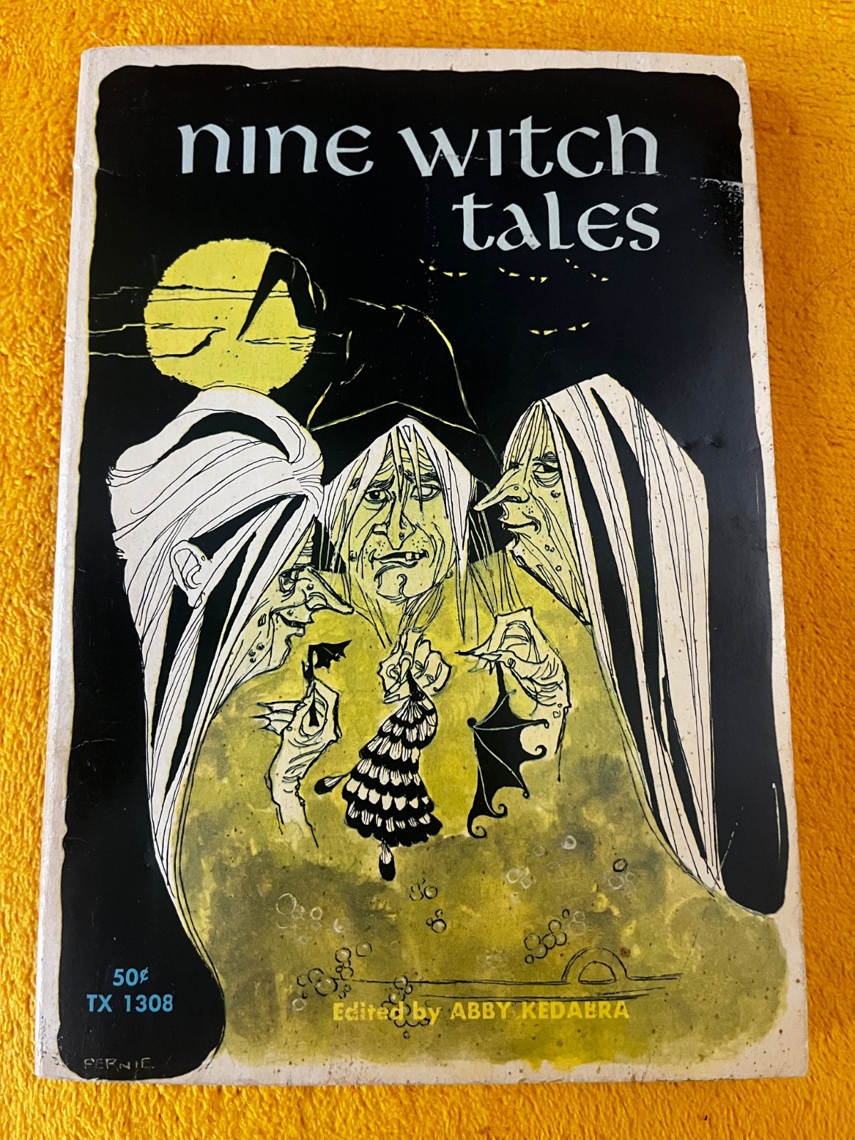 Nine Witch Tales Edited Abby Kedabra 1st printing 1968 Scholastic Vintage Horror