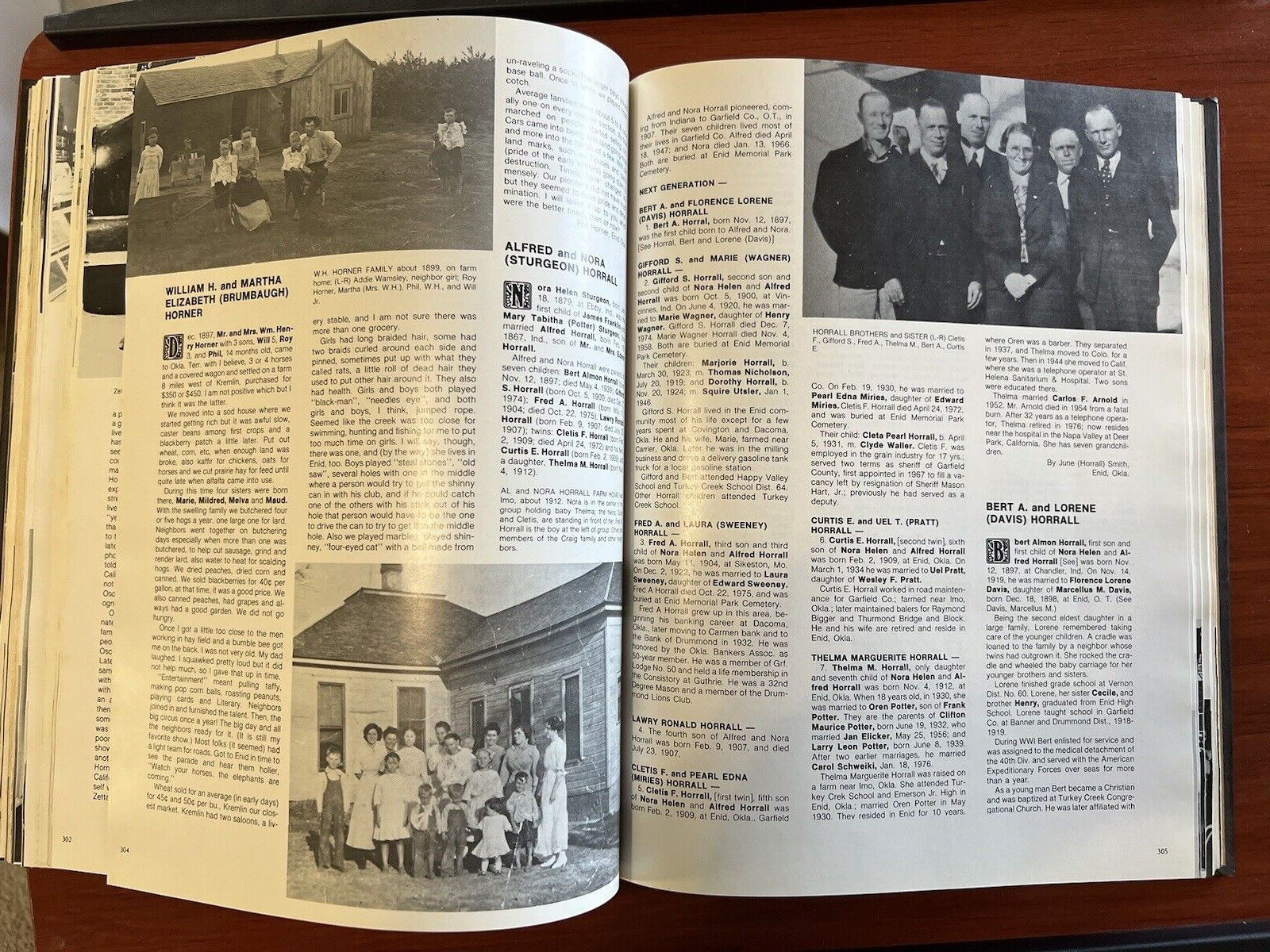 OKLAHOMA GARFIELD COUNTY 1893-1982 VOL. I 512 PAGES! LOTS OLD PHOTOS HC