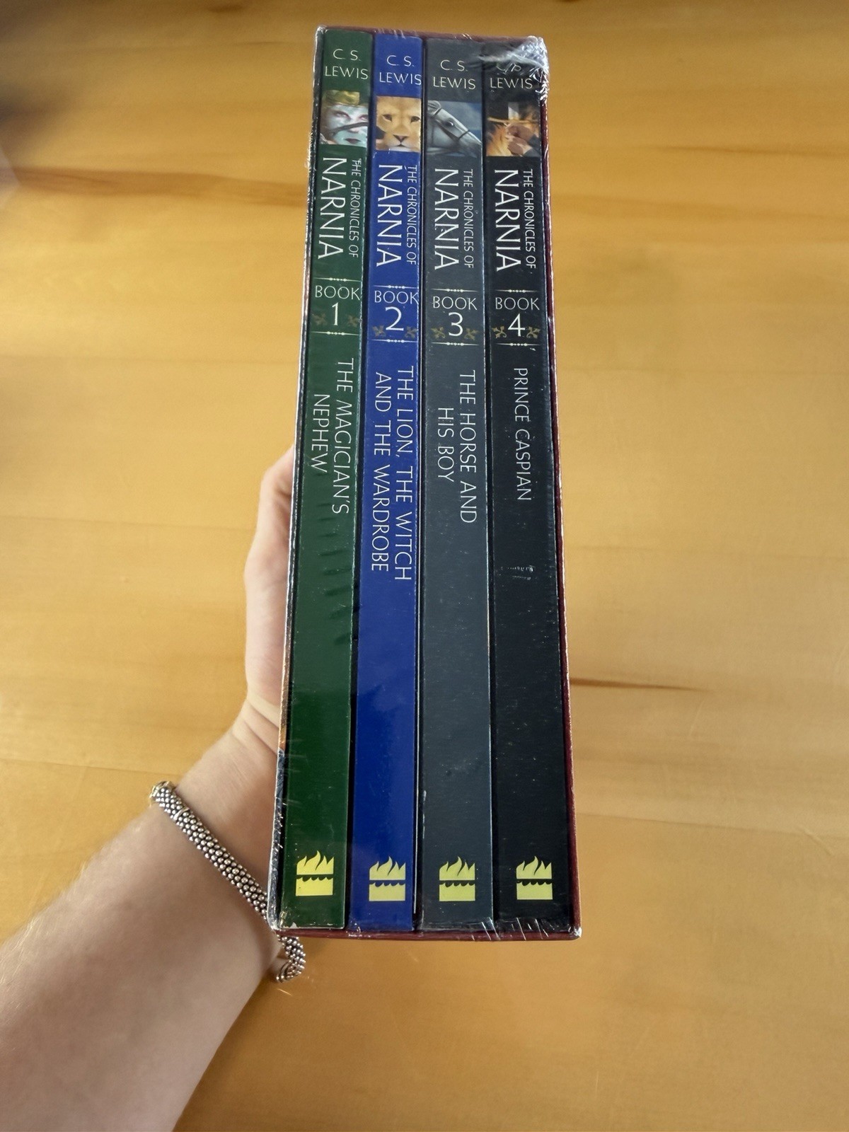 The Chronicles Of Narnia 4-Book Box Set By C.S. Lewis HarperCollins New Sealed