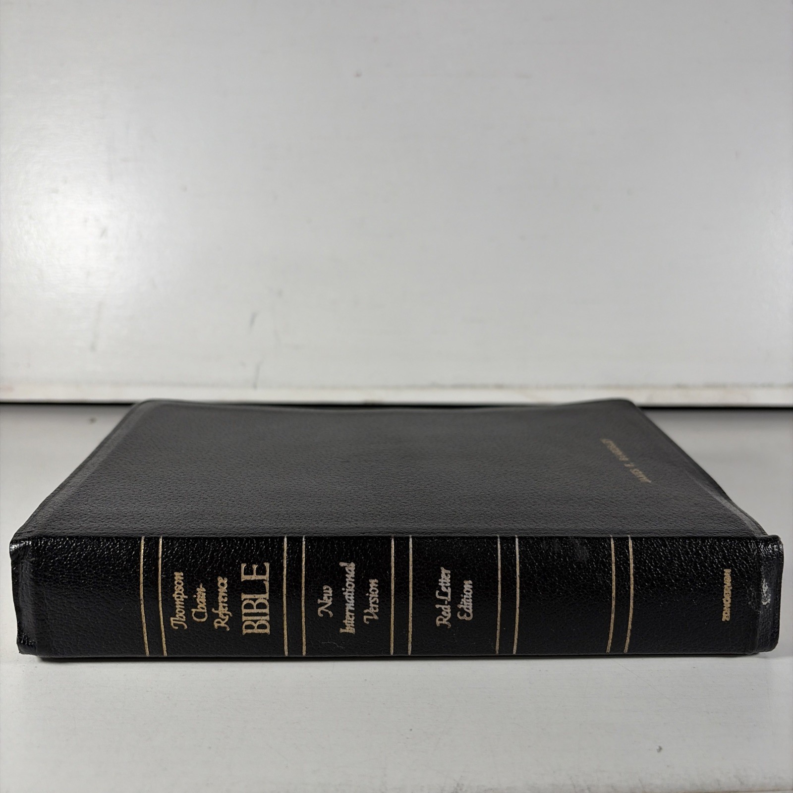 Thompson Chain Reference NIV Bible Leather Zondervan 1990 Red Letter Black