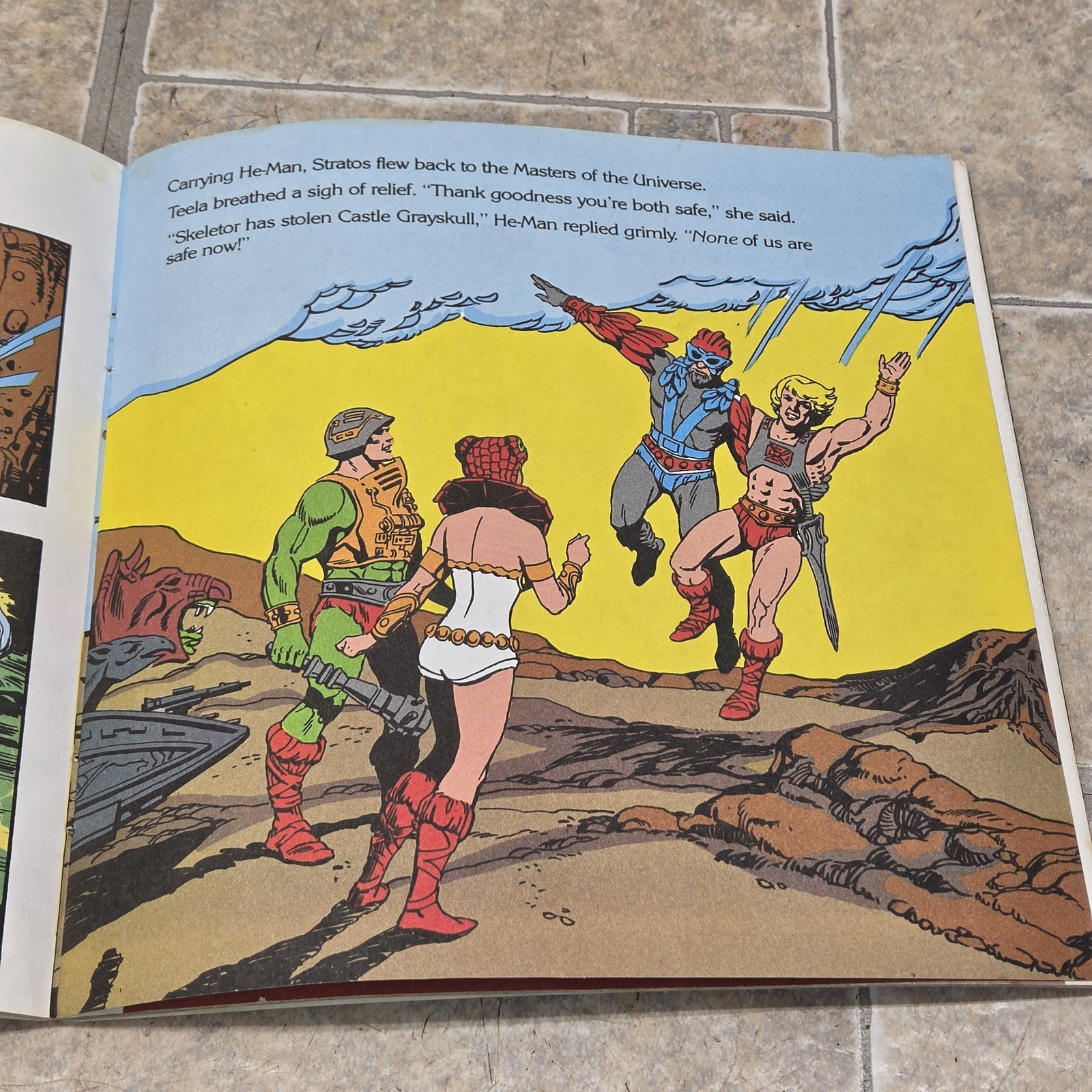 Vintage Masters of the Universe The Thief of Castle Grayskull Golden Book 1983