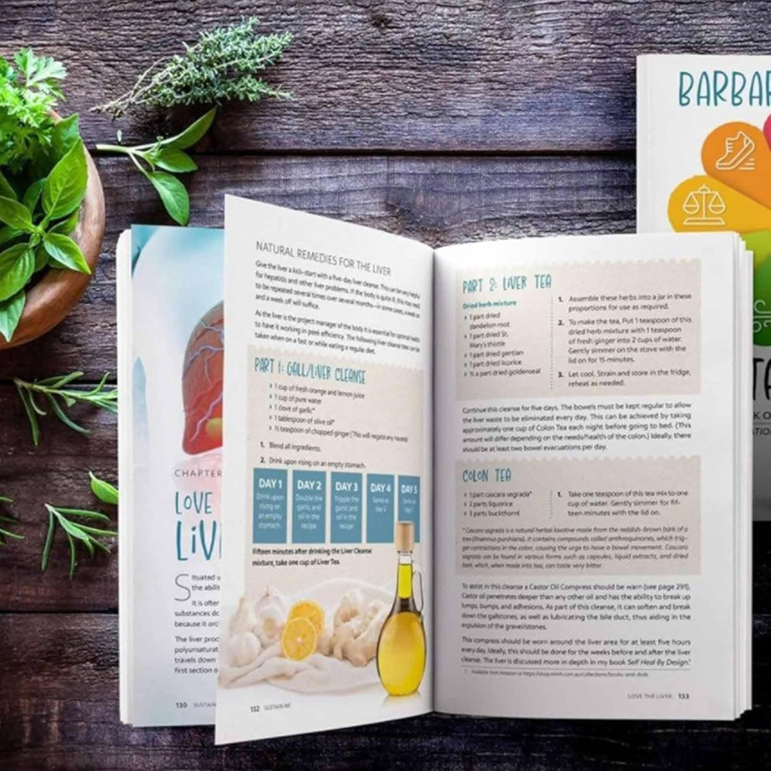 Self Heal By Design and Sustain Me Barbara O’Neill Book Set Paperpack New!