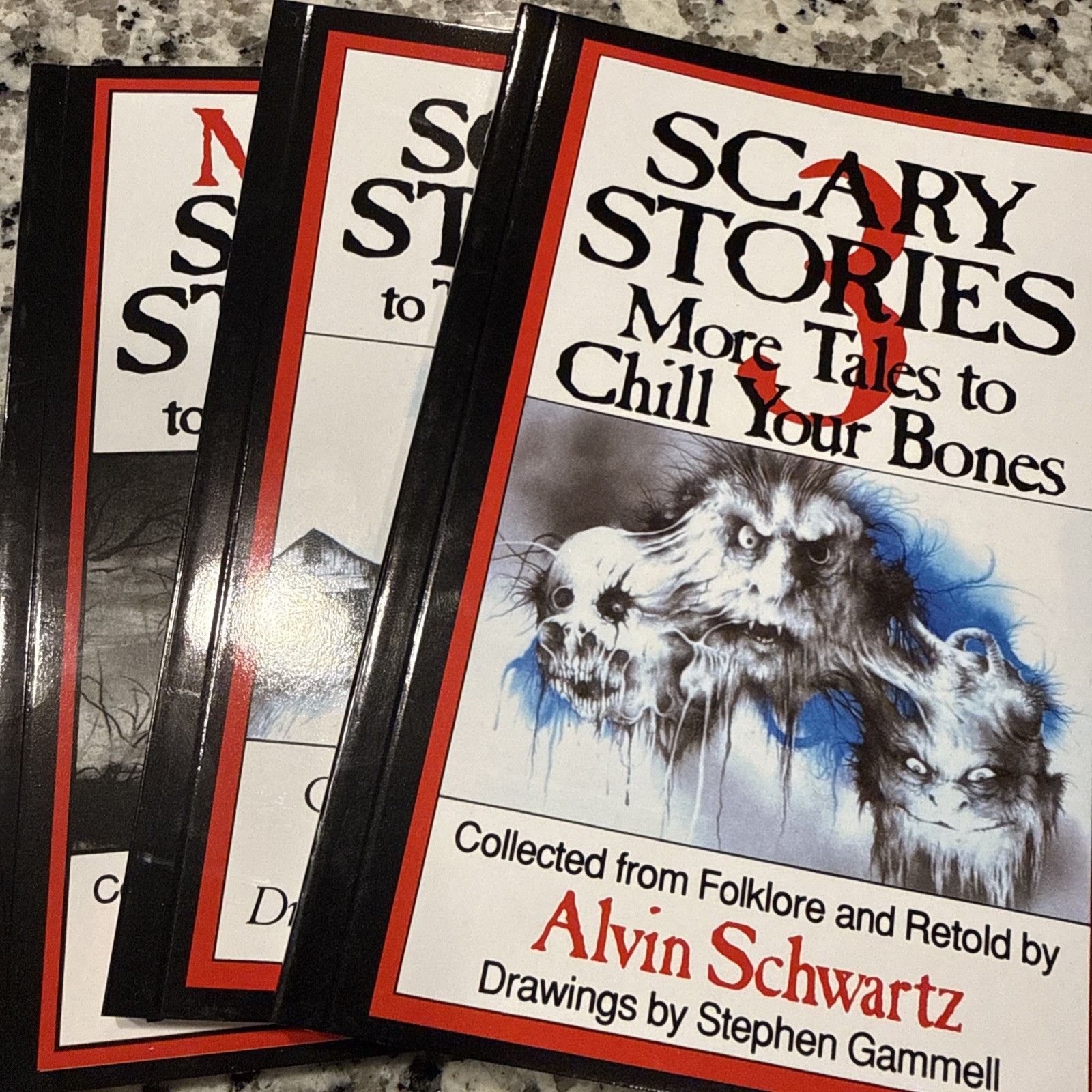 Scary Stories to Tell in the Dark Book Set 1 2 3 By Alvin Schwartz